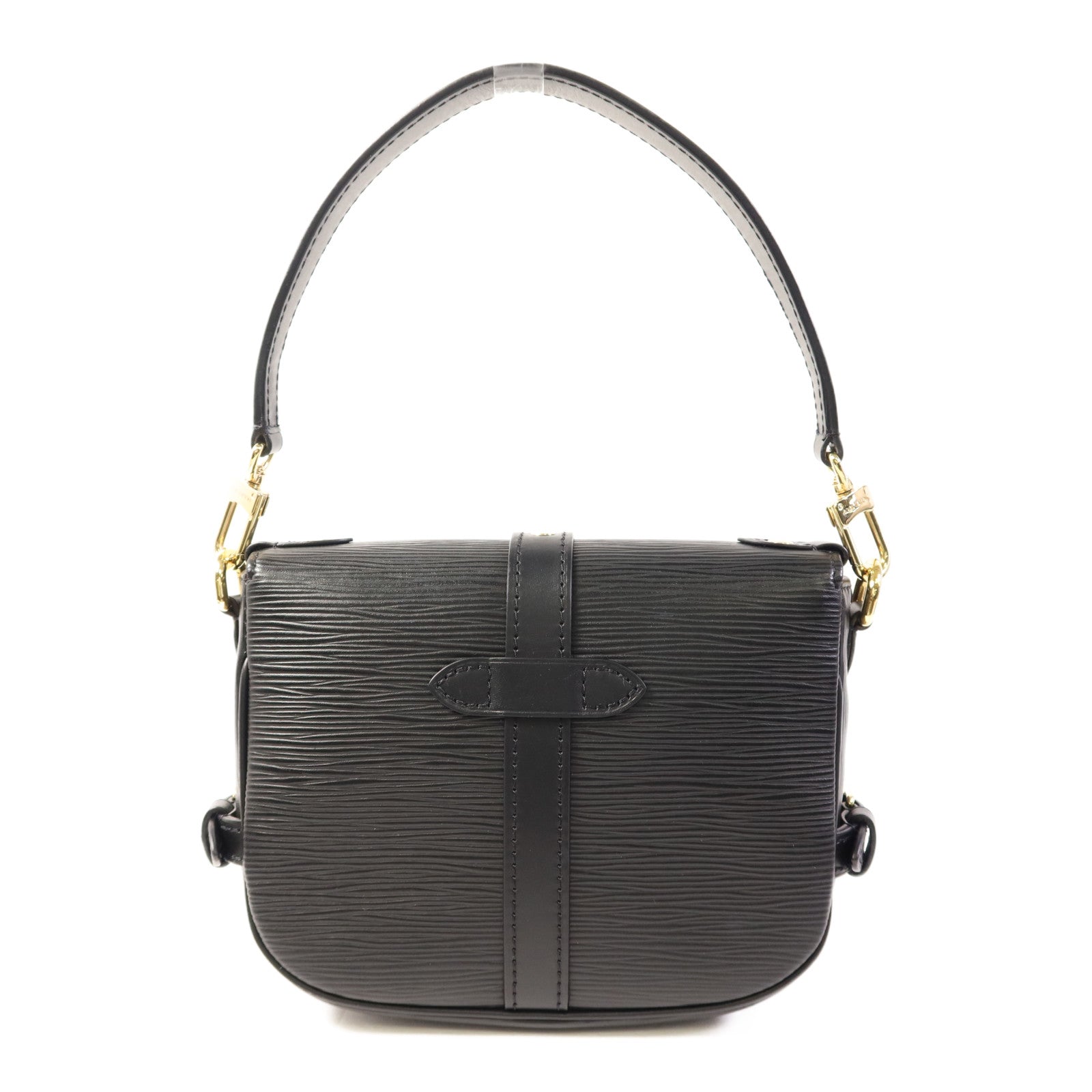 LOUIS VUITTON Epi Saumur BB金扣手挽肩背兩用袋