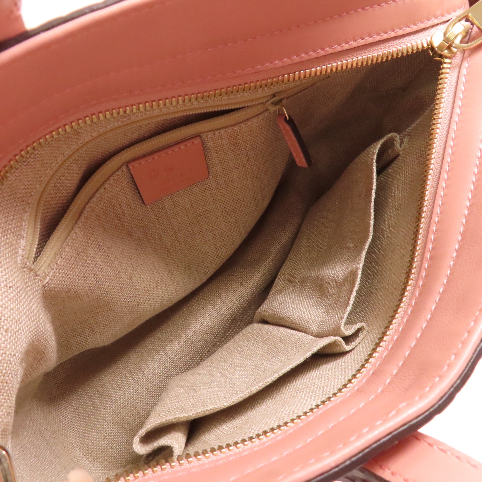 GUCCI 牛皮皮革2 Way Shoulder金扣手挽肩背兩用袋