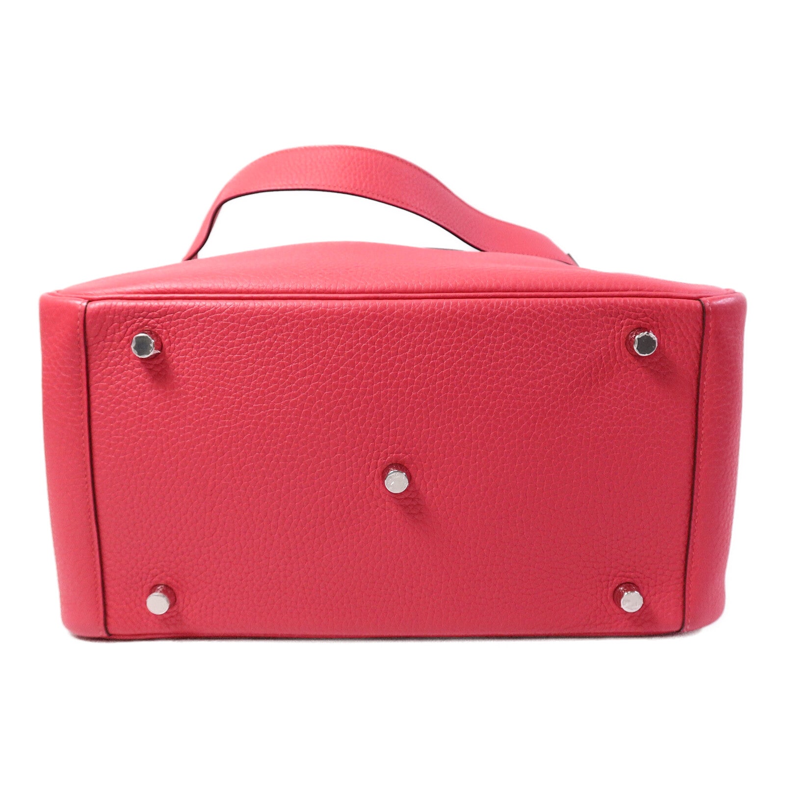 HERMES Clemence皮革Lindy 30肩背袋Rose Extreme