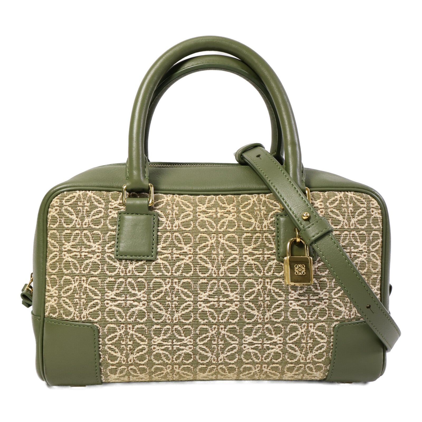 LOEWE 帆布Amazona 23手挽肩背兩用袋