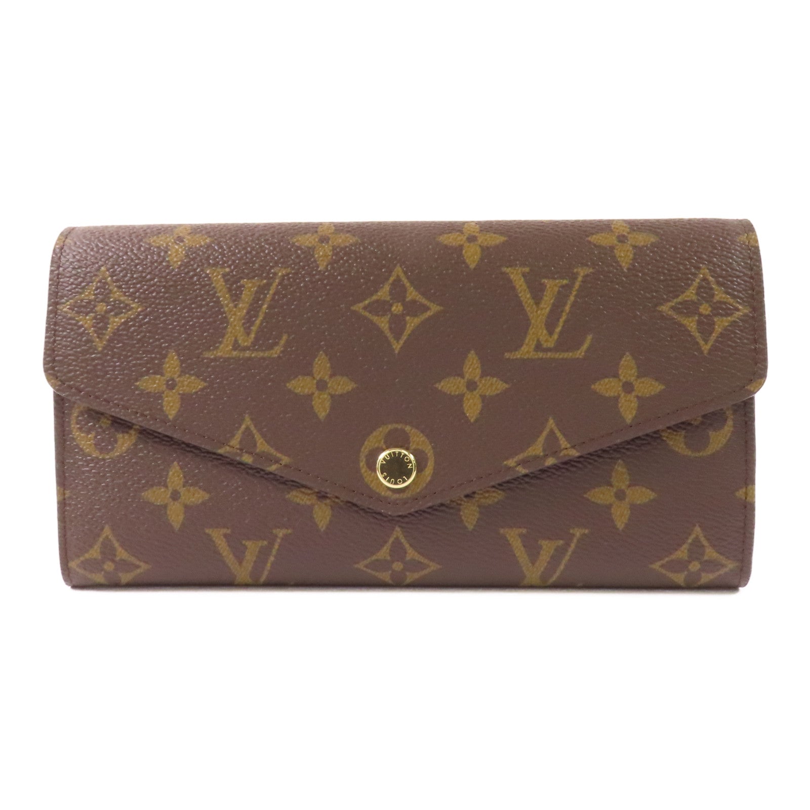 LOUIS VUITTON Monogram Sarah Wallet金扣長錢包