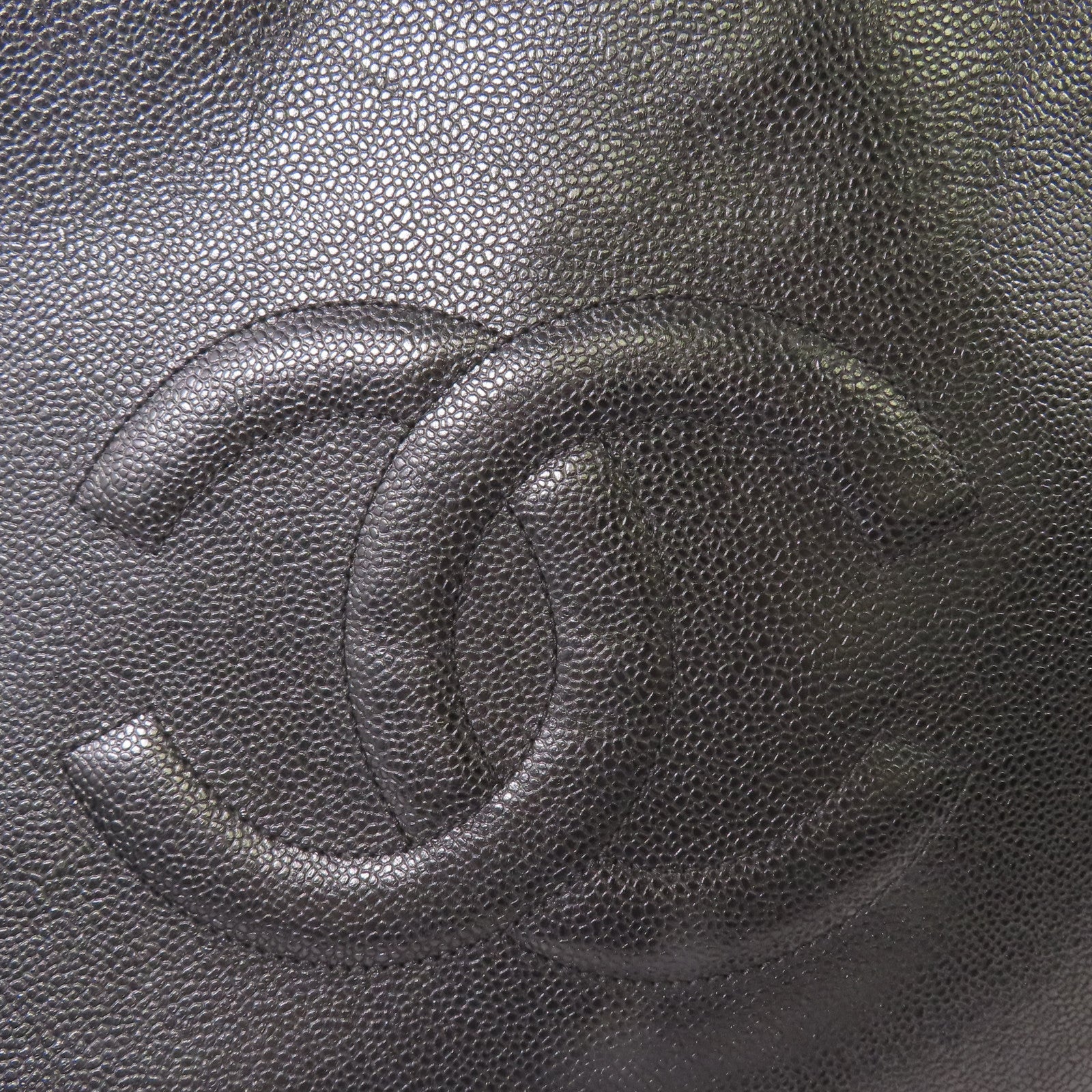 CHANEL 牛皮皮革Vintage Chain Shoulder Tote金扣鏈帶肩背袋/手挽袋