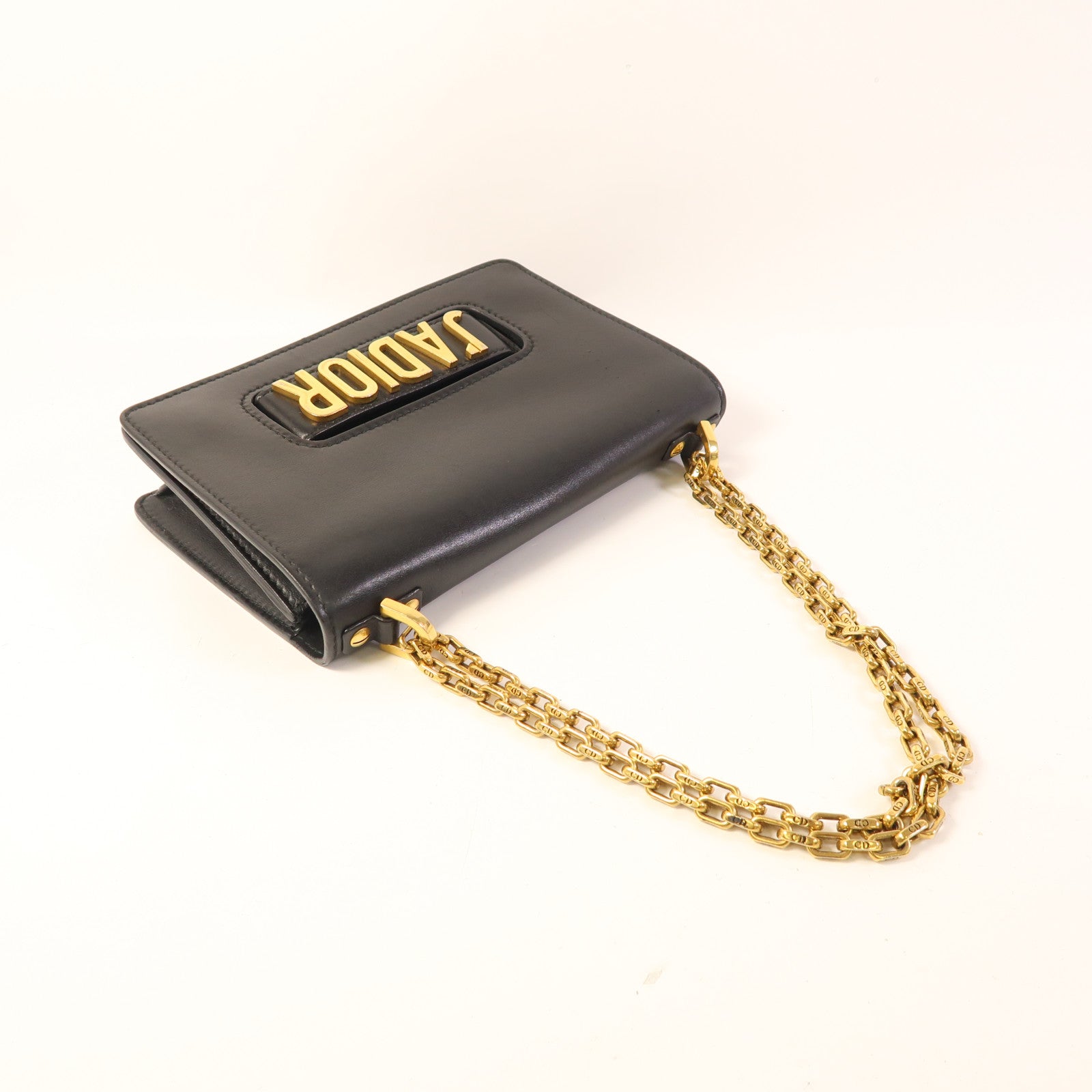 Dior 牛皮皮革Jadior金扣鏈帶肩背袋