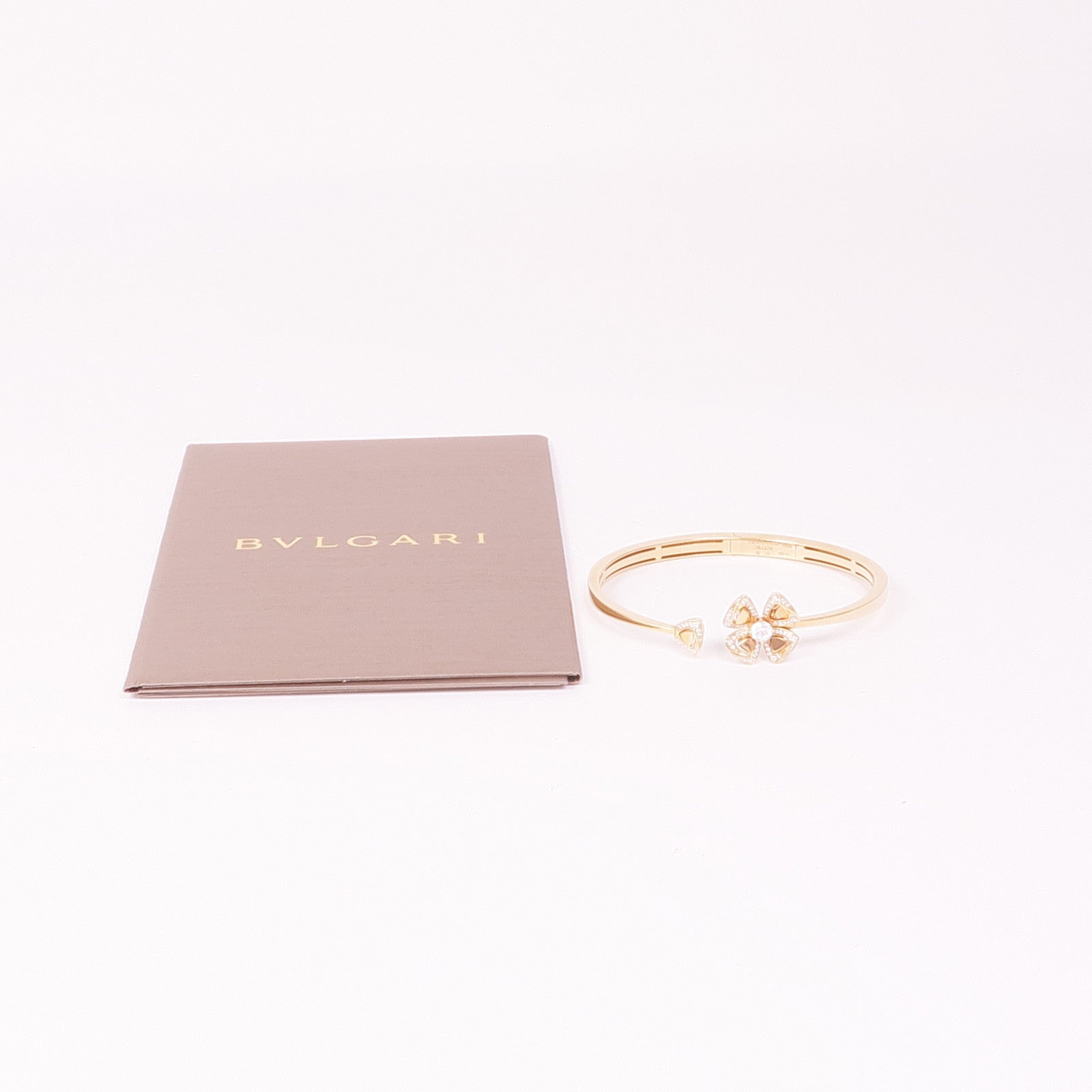 BVLGARI 18K玫瑰金Fiorever Bracelet鑽石手鐲