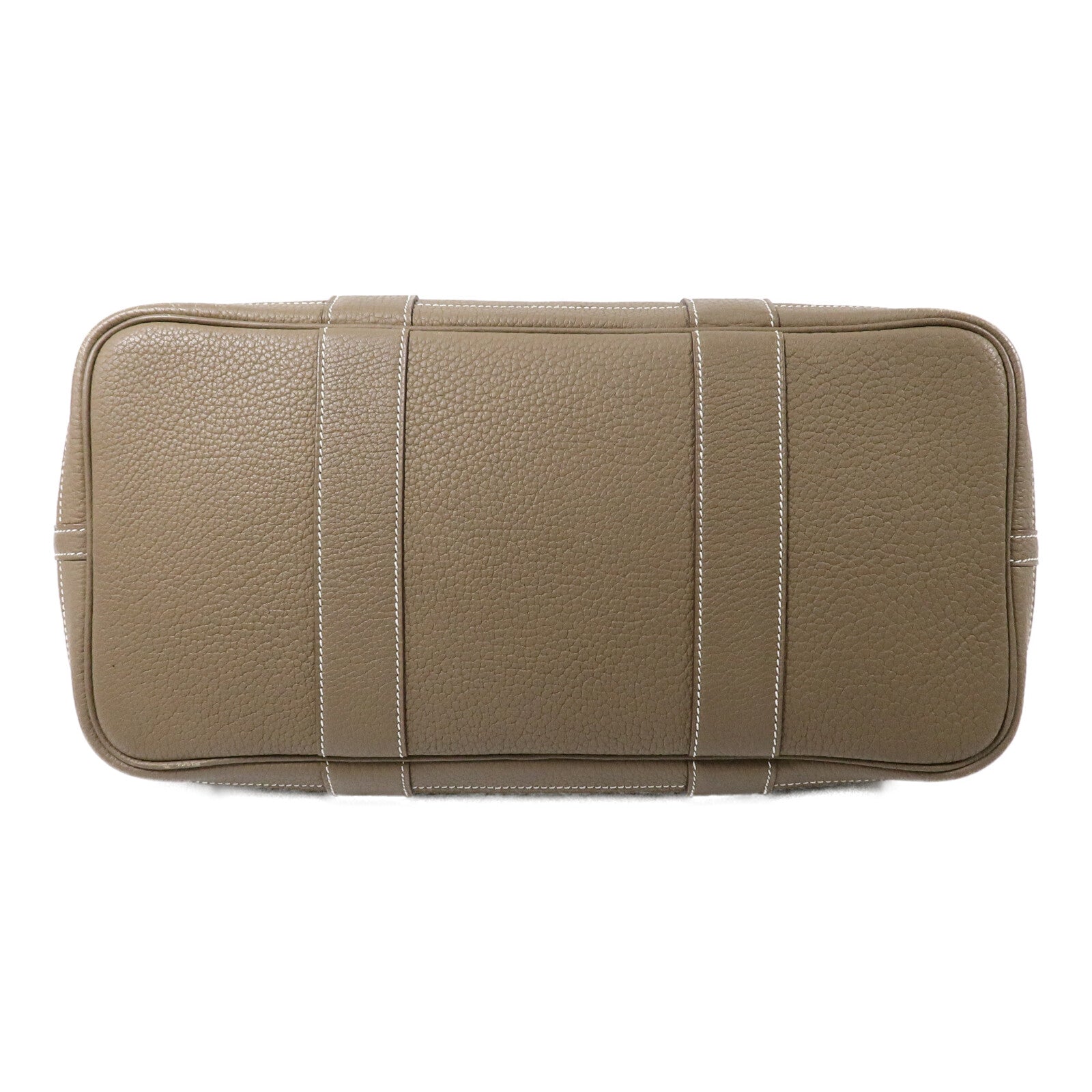 HERMES Negonda皮革Garden Party PM手挽袋Etoupe
