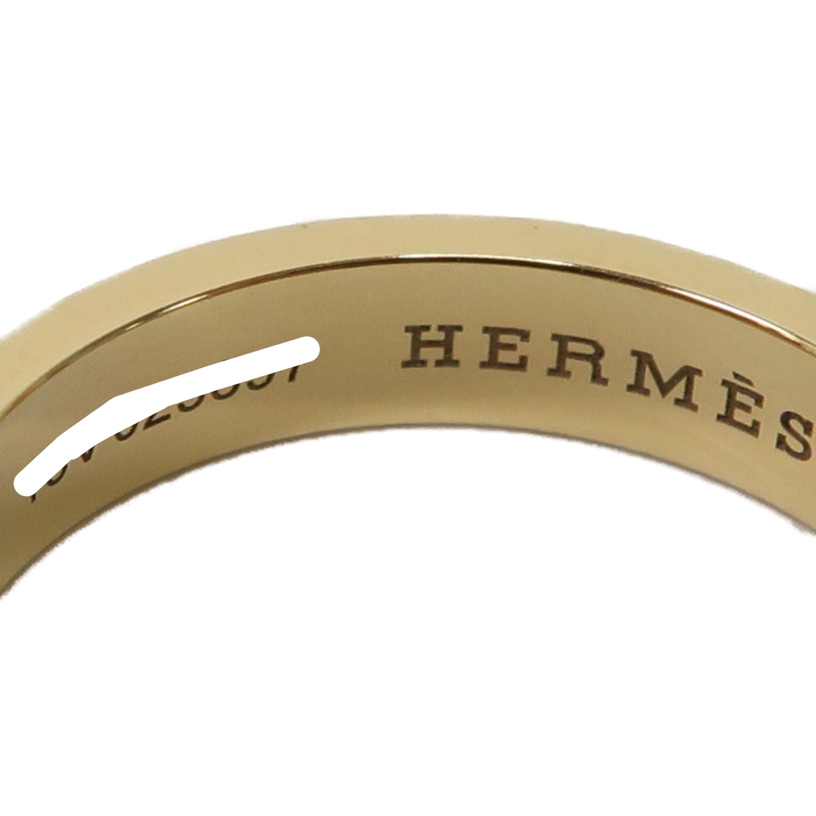 HERMES 18K黃金Kelly Ring戒指Hermes#50/US#5.25