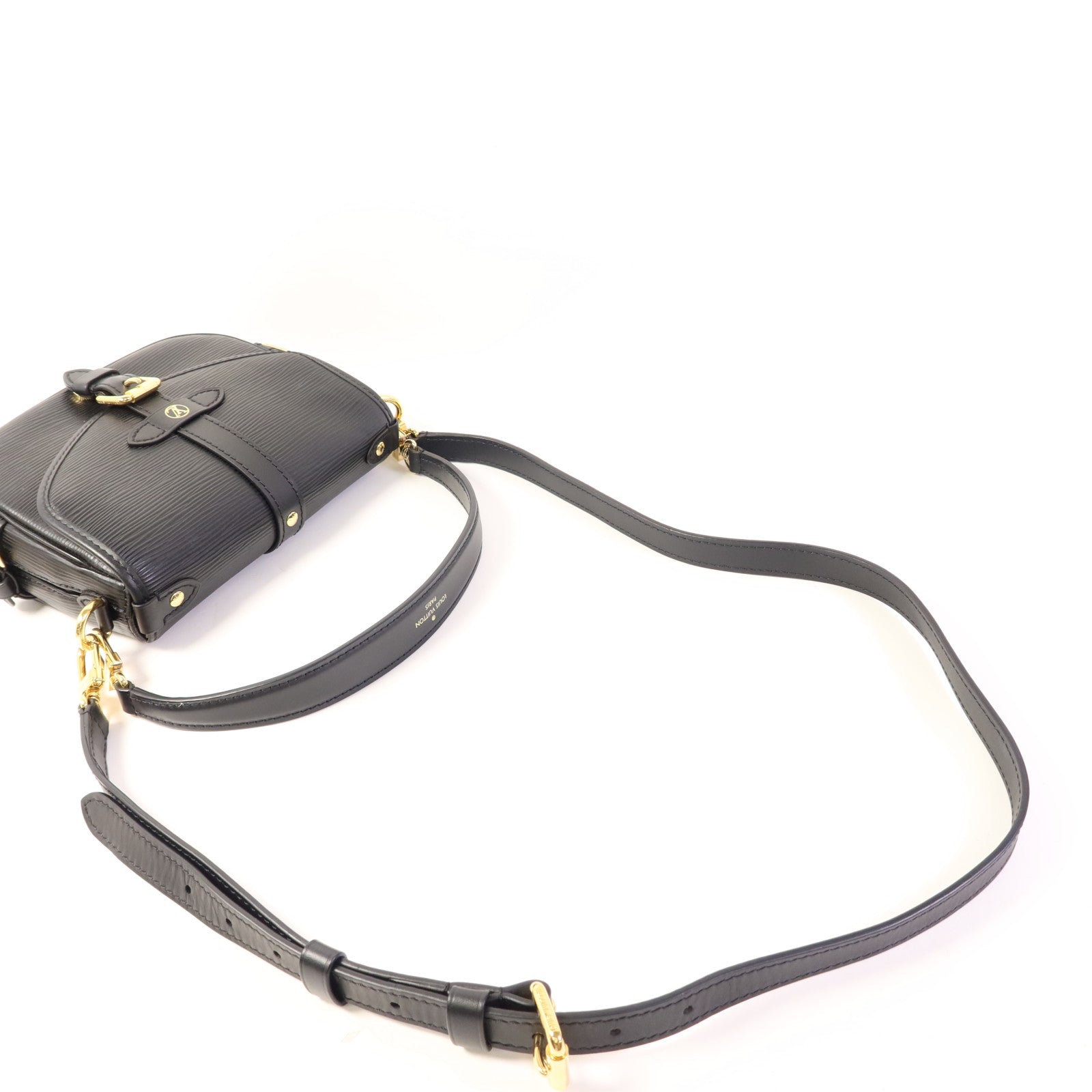LOUIS VUITTON Epi Saumur BB金扣手挽肩背兩用袋
