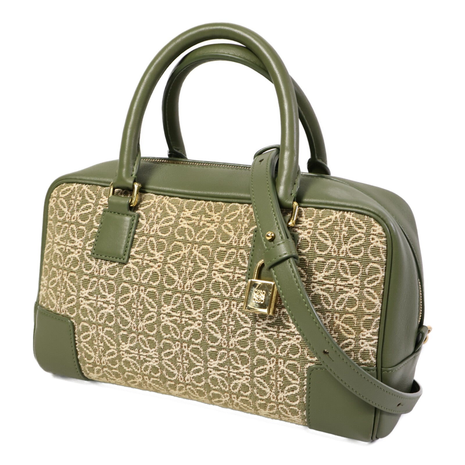 LOEWE 帆布Amazona 23手挽肩背兩用袋