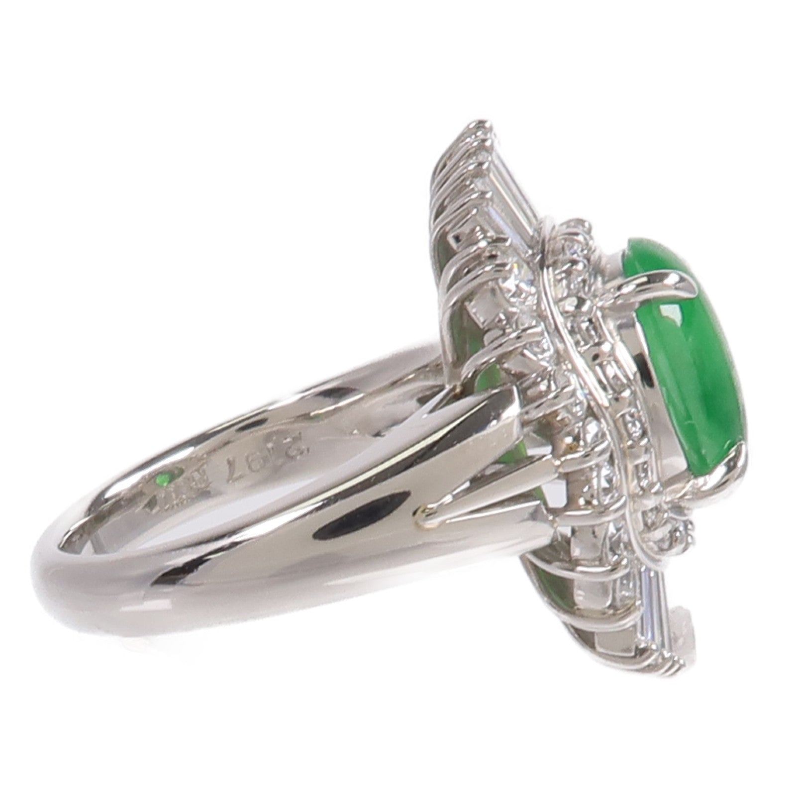 JEWELRY PT900鉑金Jade Diamond Ring翡翠/鑽石戒指