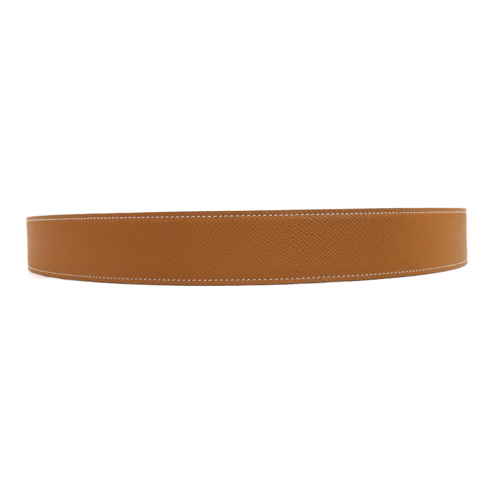 HERMES Epsom皮革Belt 110銀扣皮帶Gold