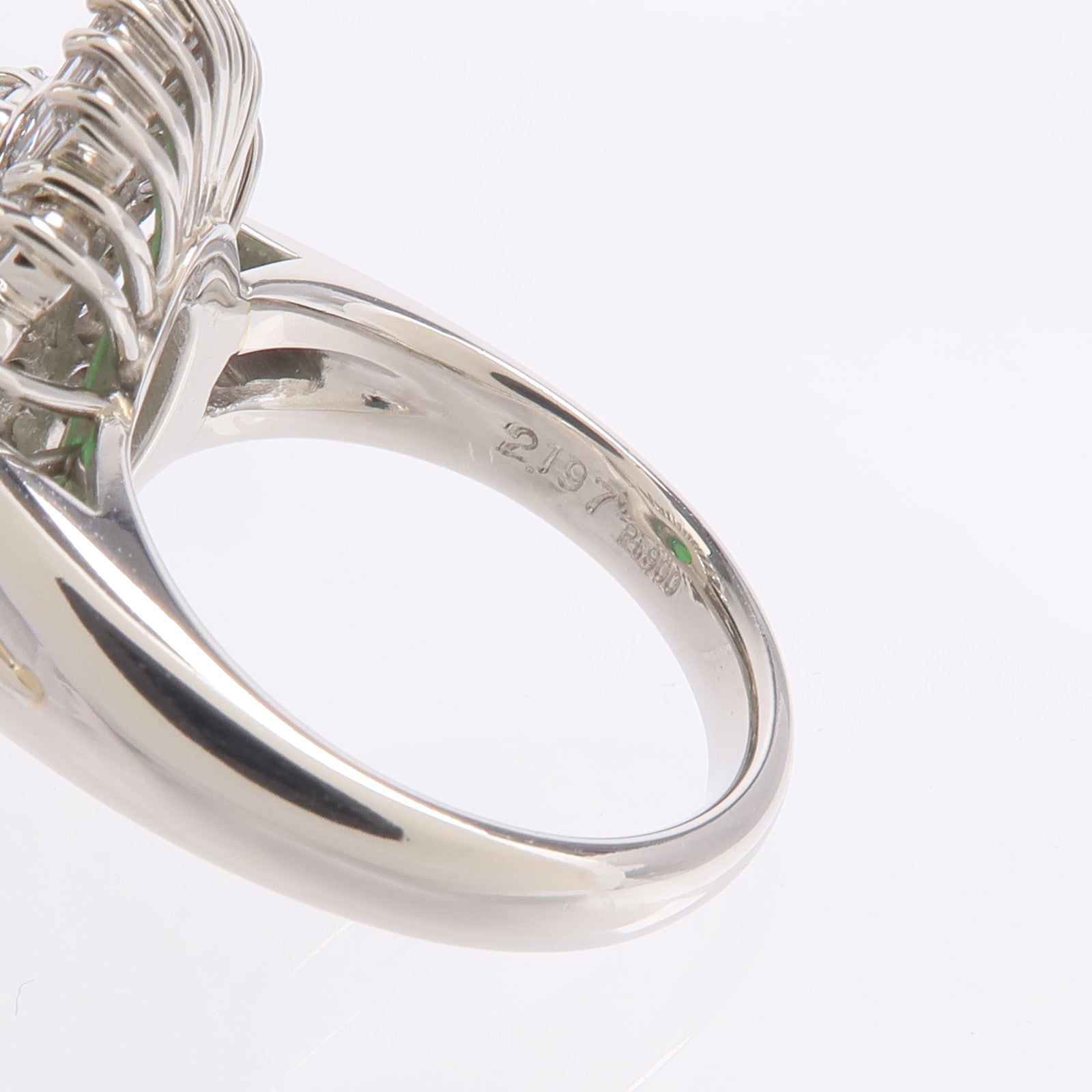 JEWELRY PT900鉑金Jade Diamond Ring翡翠/鑽石戒指