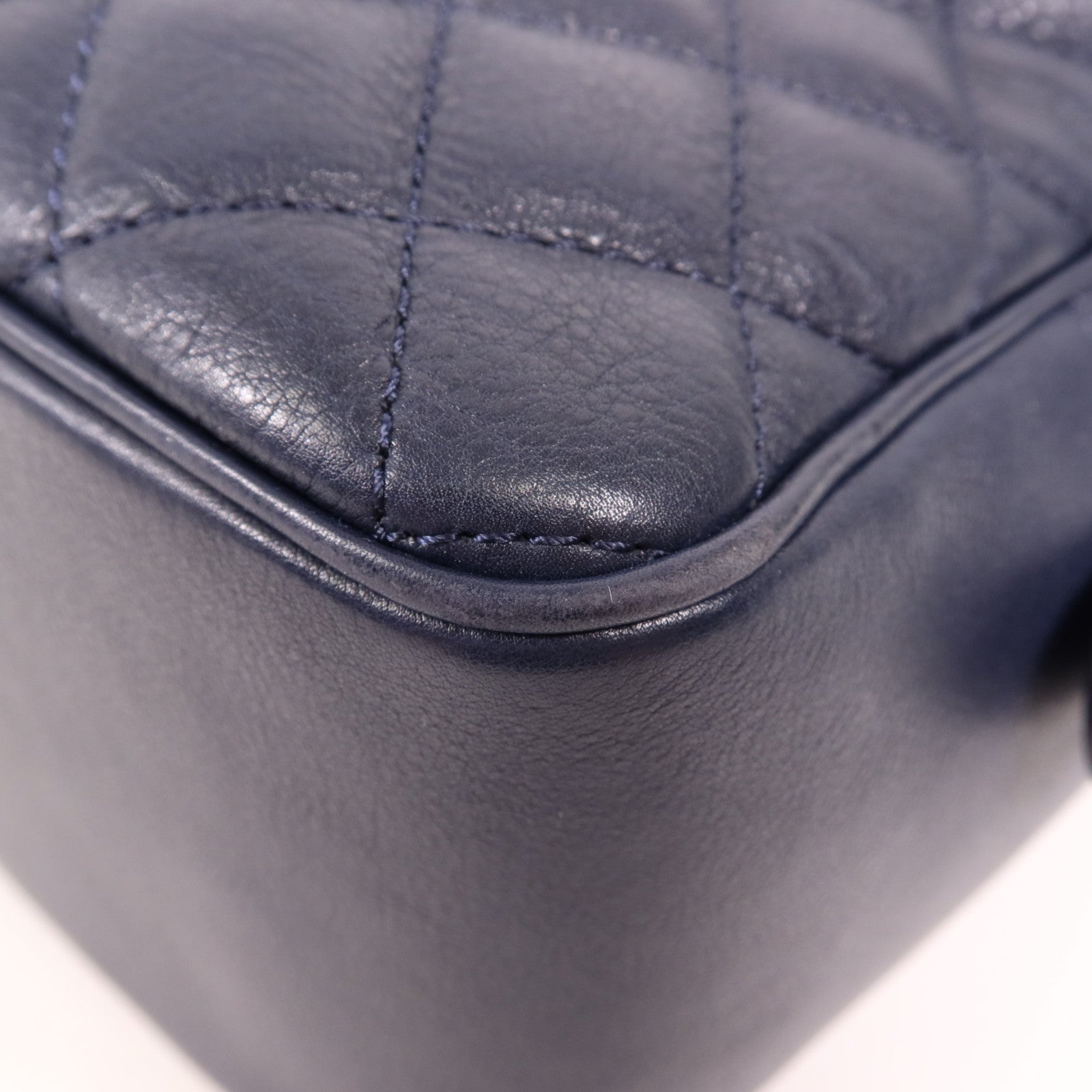 CHANEL 牛皮皮革2 Way Shoulder金扣手挽肩背兩用袋