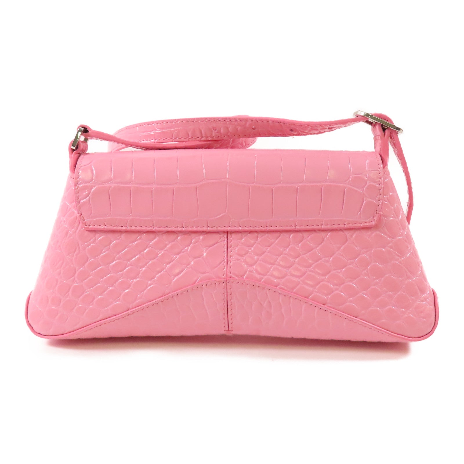 BALENCIAGA 牛皮皮革Shoulder Bag銀扣肩背袋