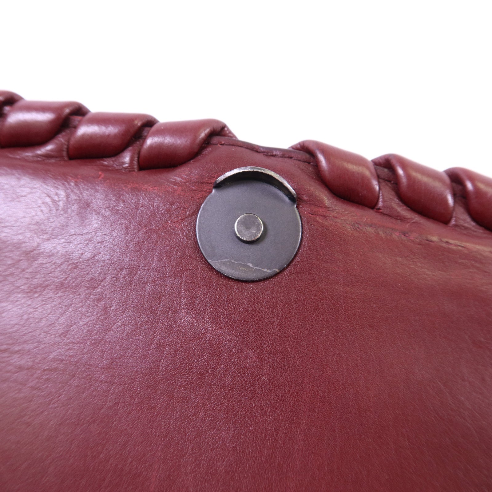 BOTTEGA VENETA 織紋皮革Shoulder Bag鏈帶肩背袋