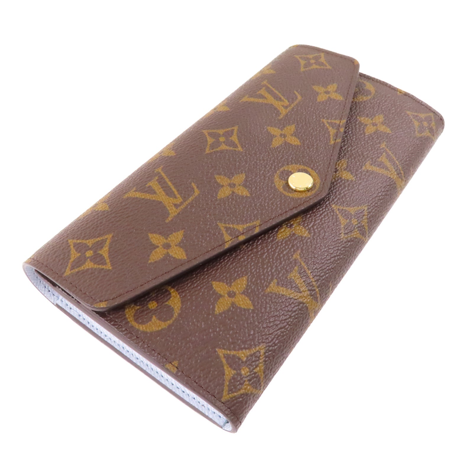 LOUIS VUITTON Monogram Sarah Wallet金扣長錢包