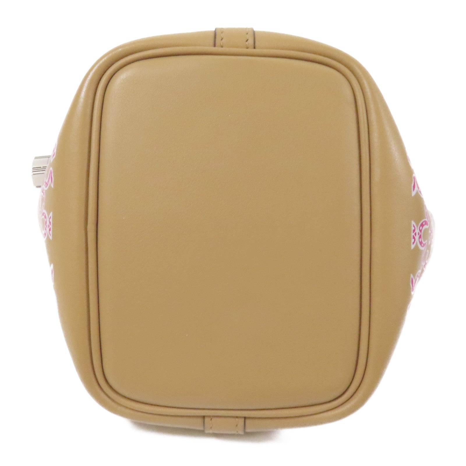 HERMES Swift皮革Micro Picotin Daisy 14銀扣手挽袋Chai