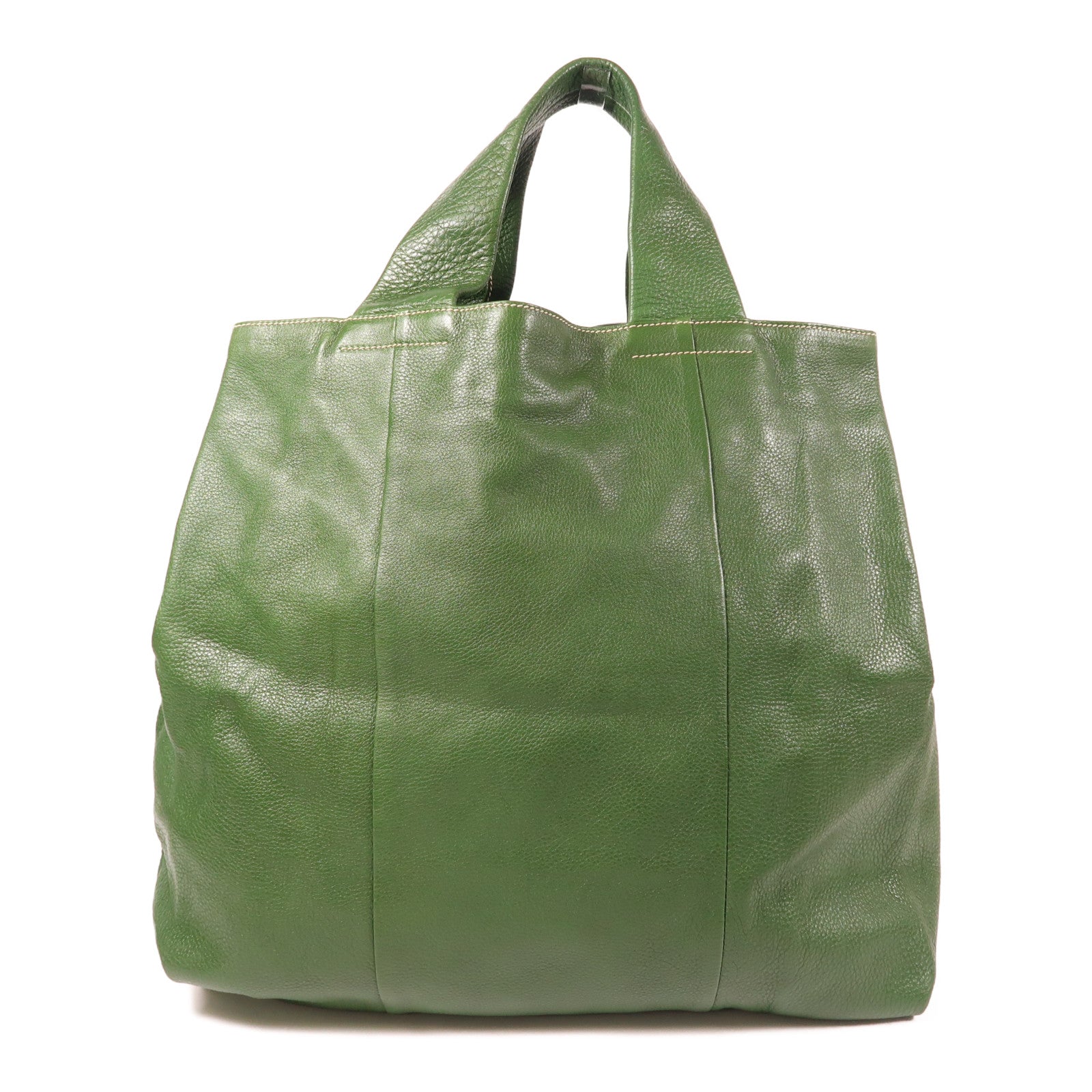 PRADA 牛皮皮革Tote Bag金扣手挽袋