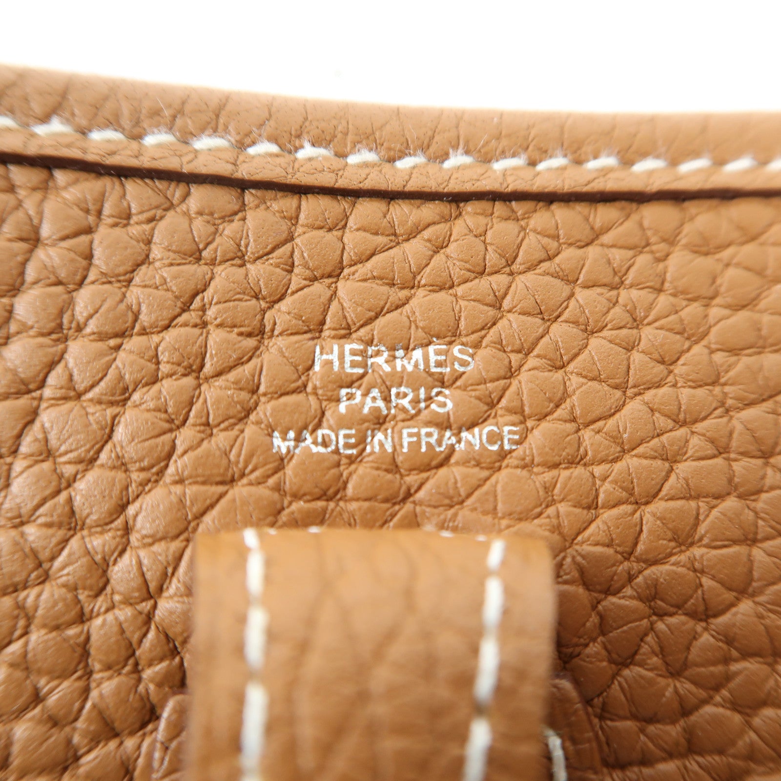 HERMES Clemence皮革Evelyne TPM銀扣肩背袋