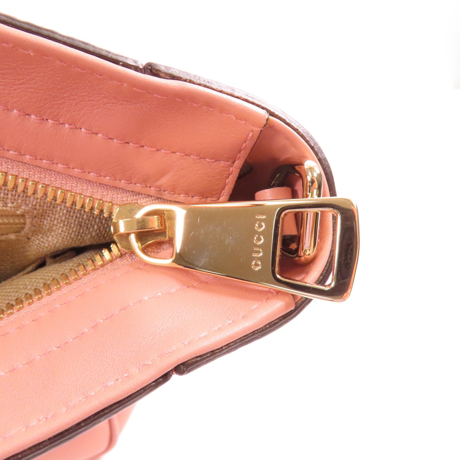 GUCCI 牛皮皮革2 Way Shoulder金扣手挽肩背兩用袋