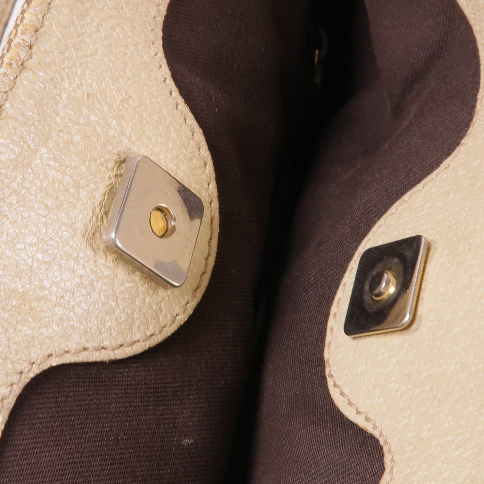 GUCCI 帆布Shoulder Bag金扣肩背袋