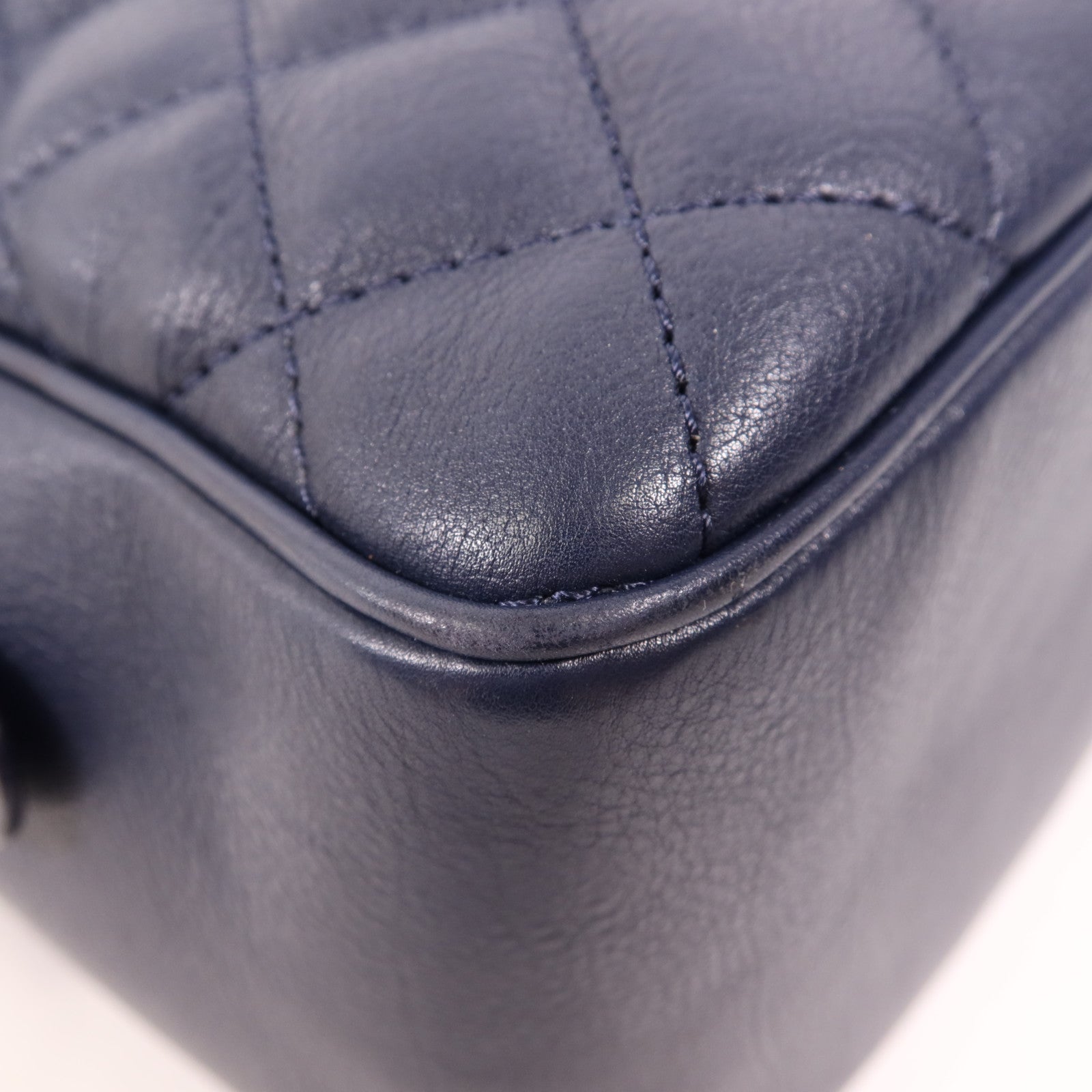 CHANEL 牛皮皮革2 Way Shoulder金扣手挽肩背兩用袋