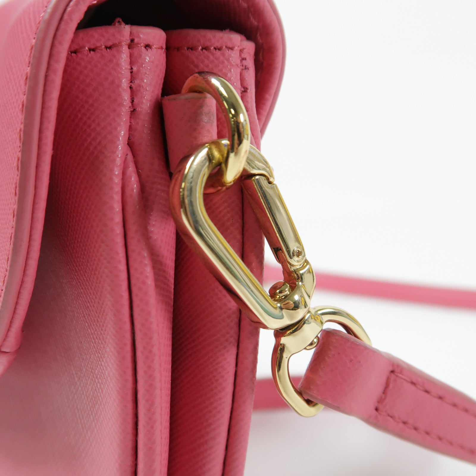 【激減優惠】牛皮皮革Shoulder Bag金扣肩背袋