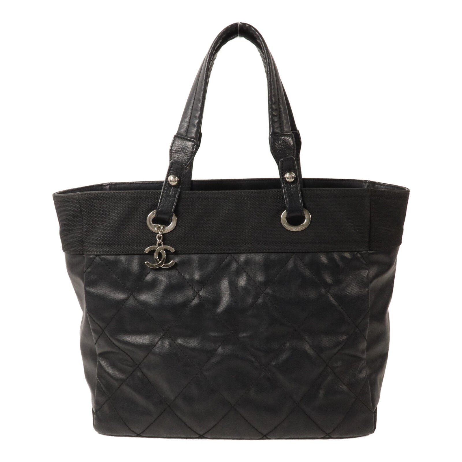 CHANEL 塗層帆布Paris Biarritz Tote手挽袋