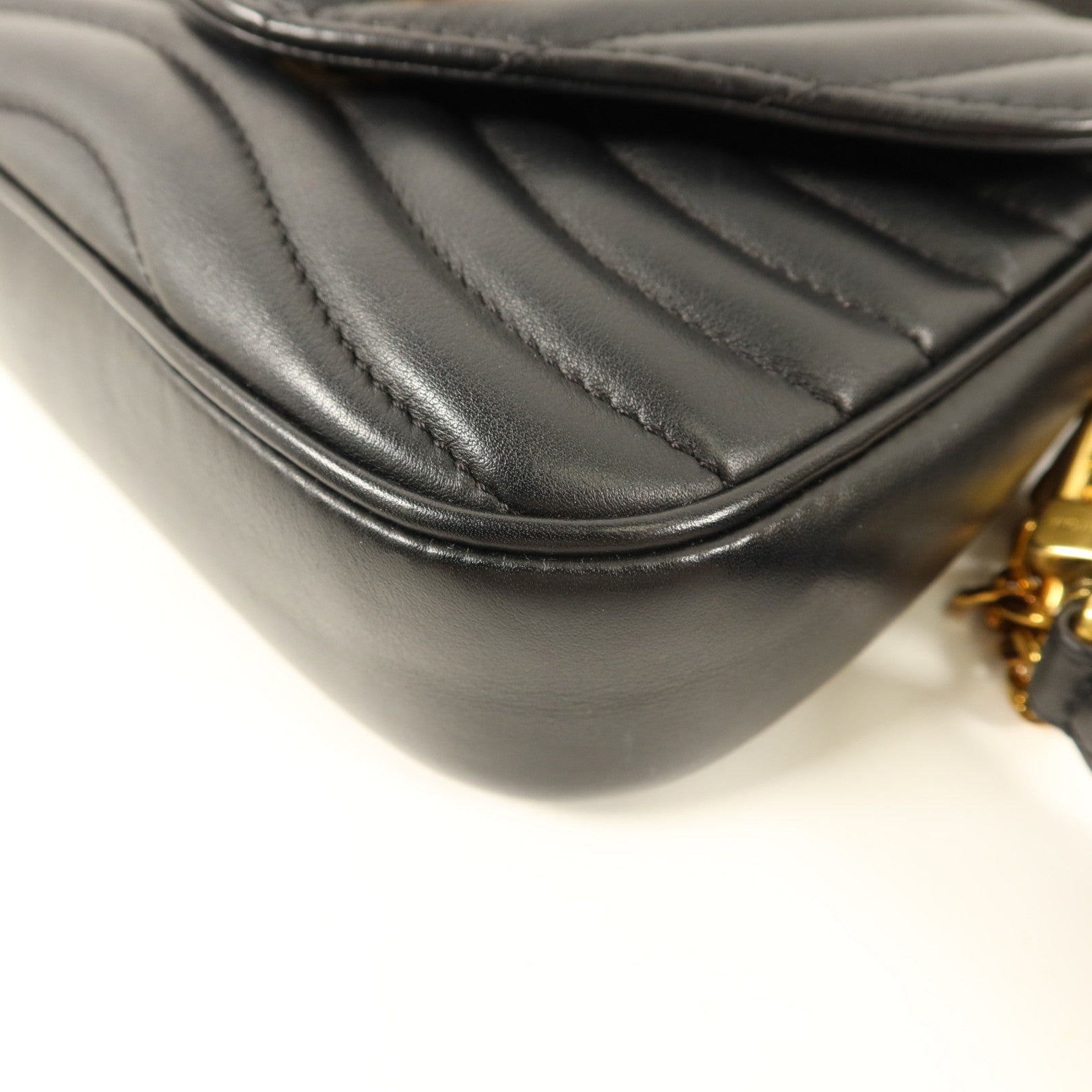 LOUIS VUITTON 牛皮皮革New Wave金扣手挽鏈帶肩背兩用袋