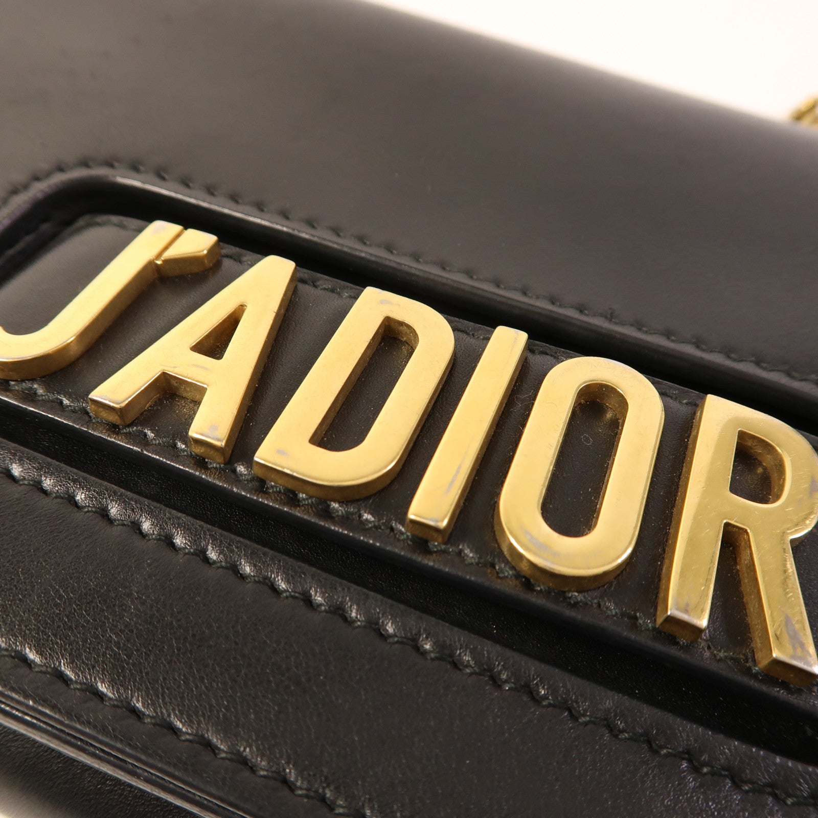 Dior 牛皮皮革Jadior金扣鏈帶肩背袋