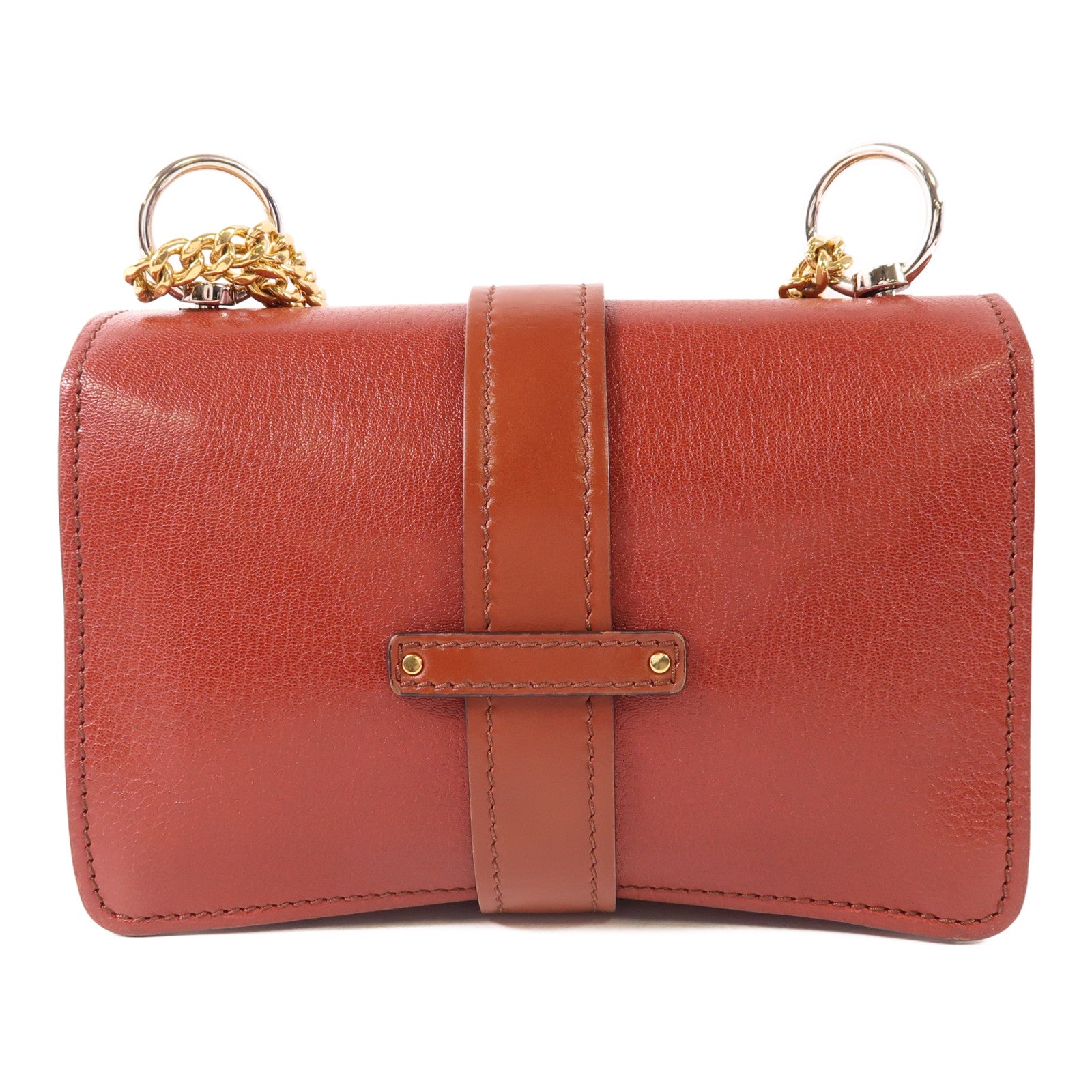 Chloe 牛皮皮革Aby Shoulder Bag鏈帶肩背袋