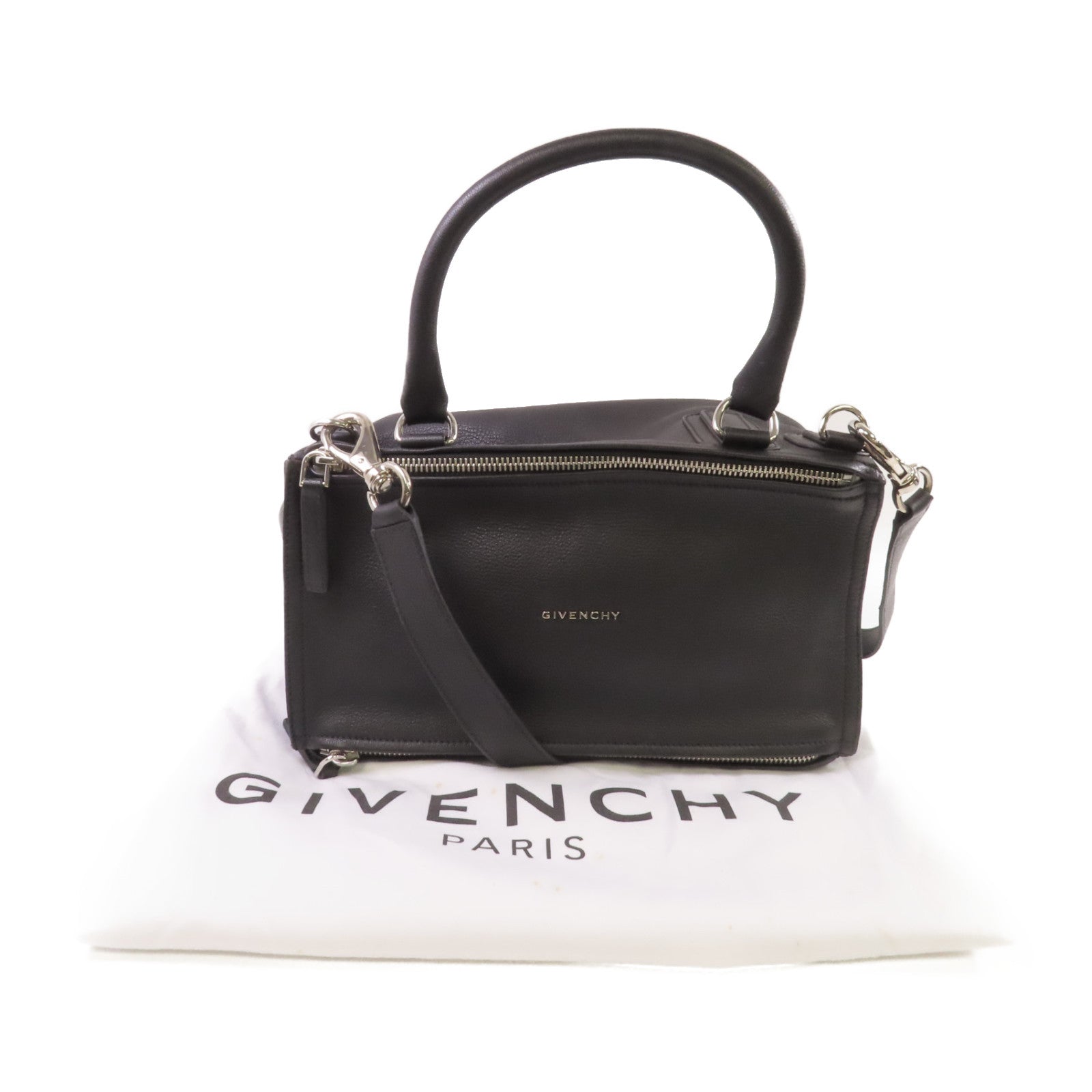 バッグ GIVENCHY PANDORA 2WAY SHOULDER BAG y2k GIVENCHY 【激減優惠】牛皮皮革Pandora 2Way Shoulder Bag銀扣手