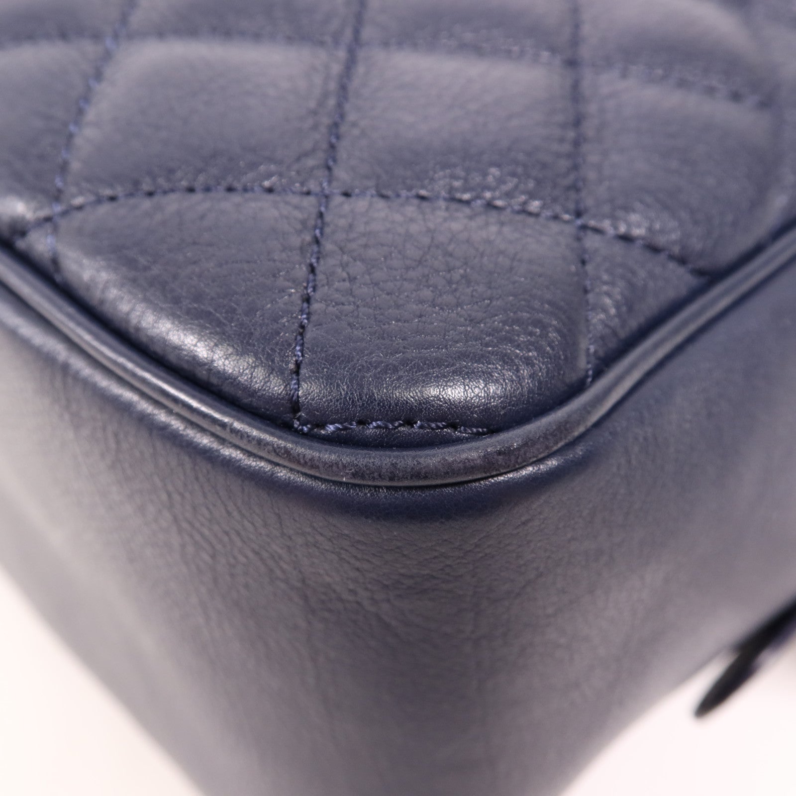 CHANEL 牛皮皮革2 Way Shoulder金扣手挽肩背兩用袋