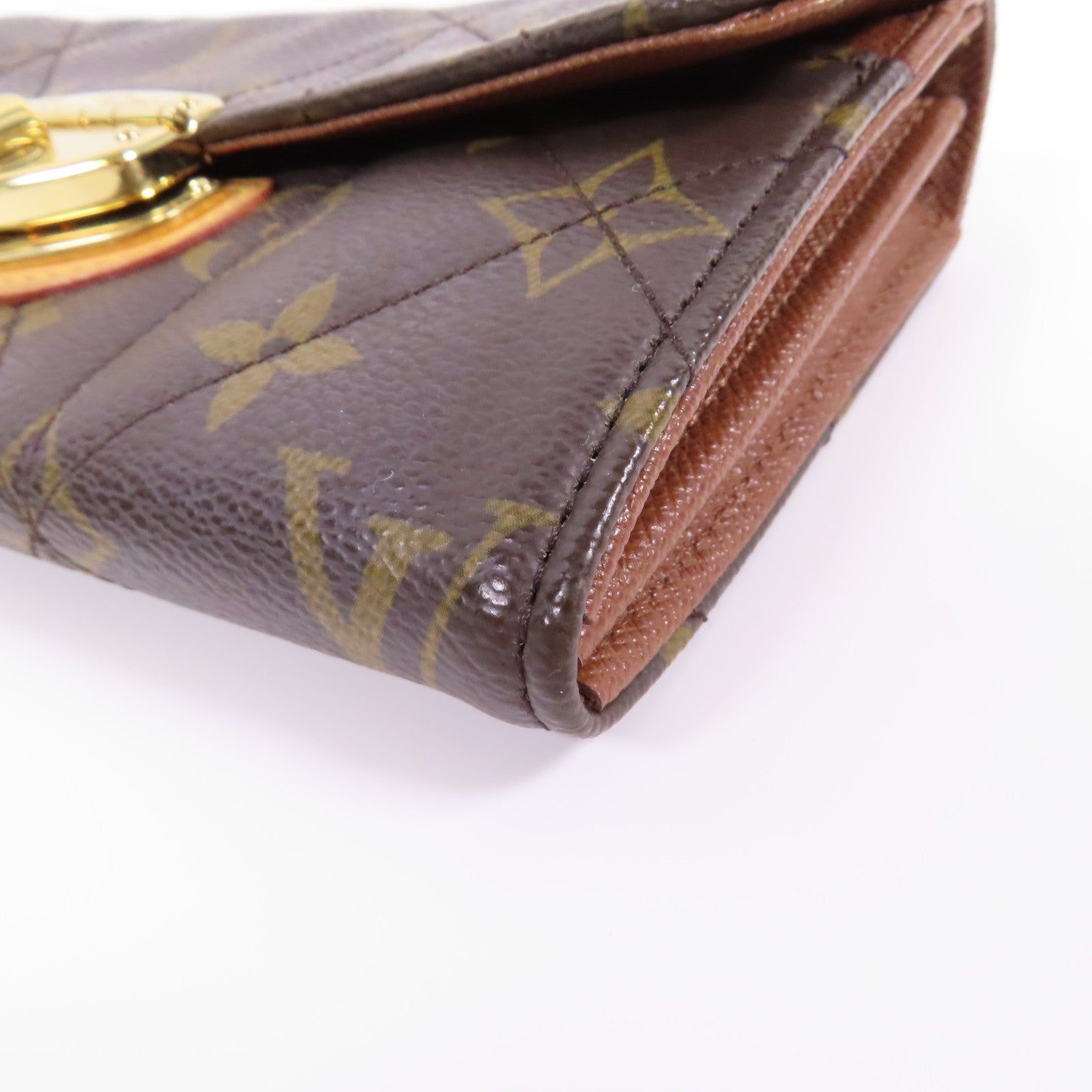 LOUIS VUITTON Monogram Portefeuille Sarah Etoile金扣長錢包啡色