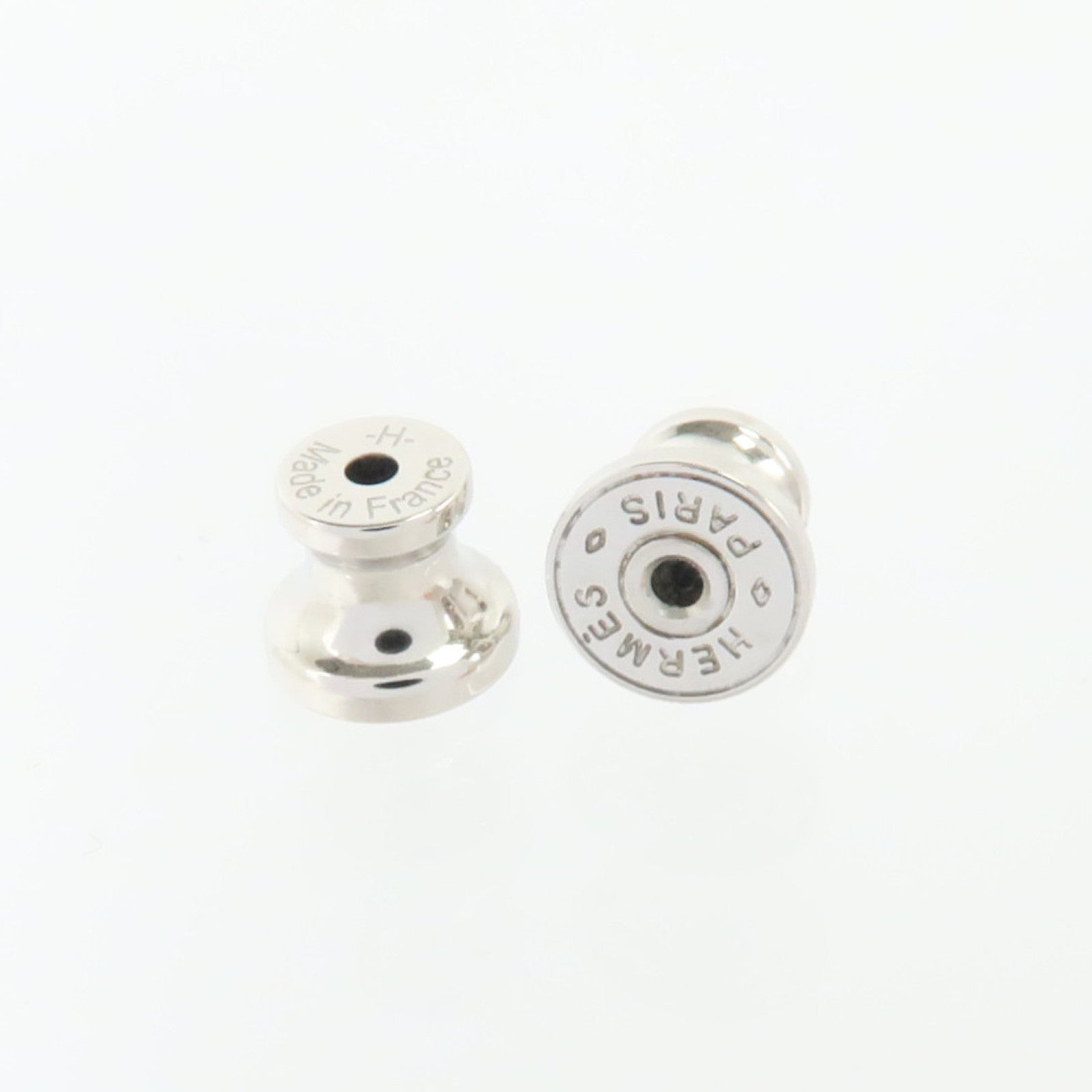HERMES Chevre皮革/金屬Olympe Earring耳環