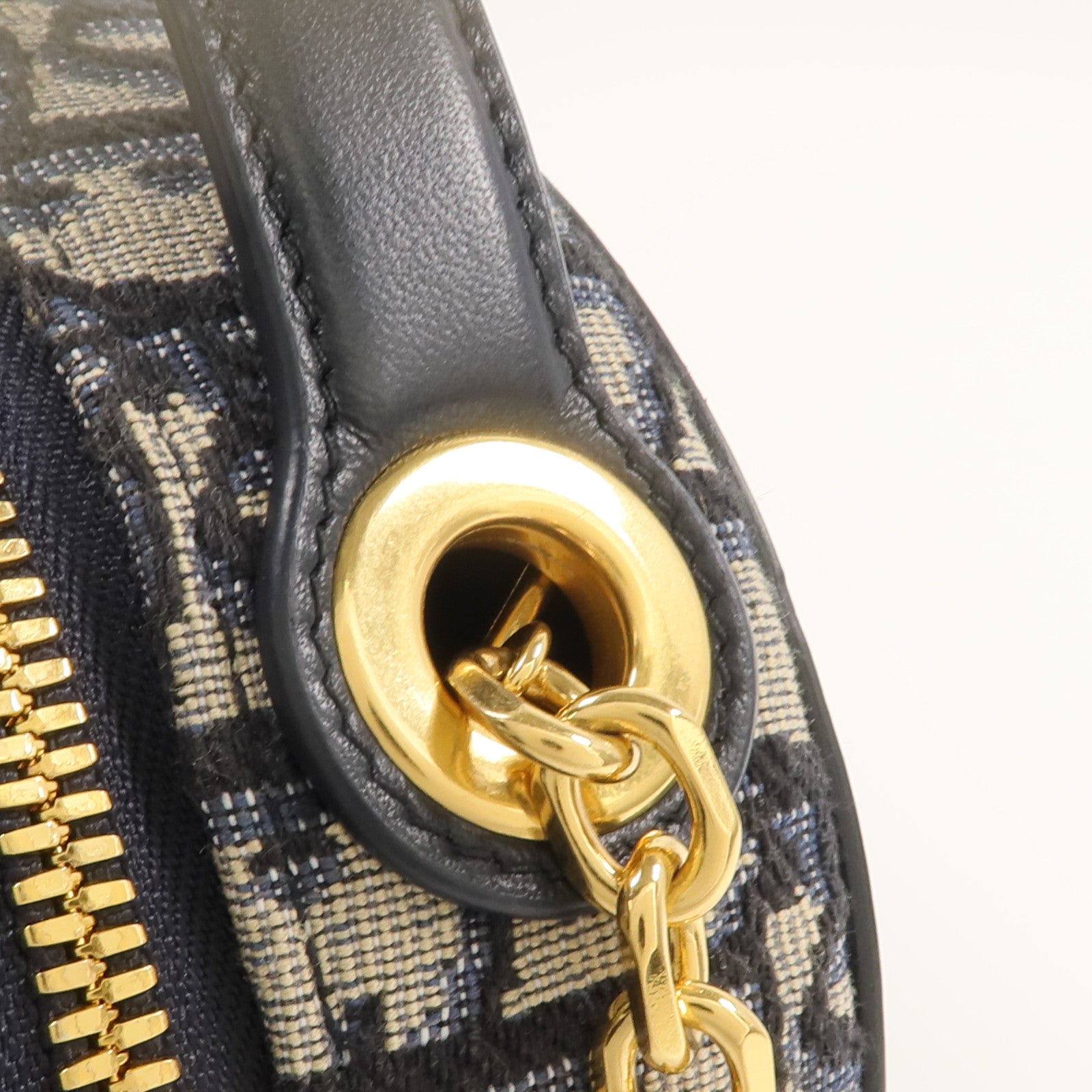 Dior 帆布/皮革CD Signature Oval Camera金扣手挽肩背兩用袋