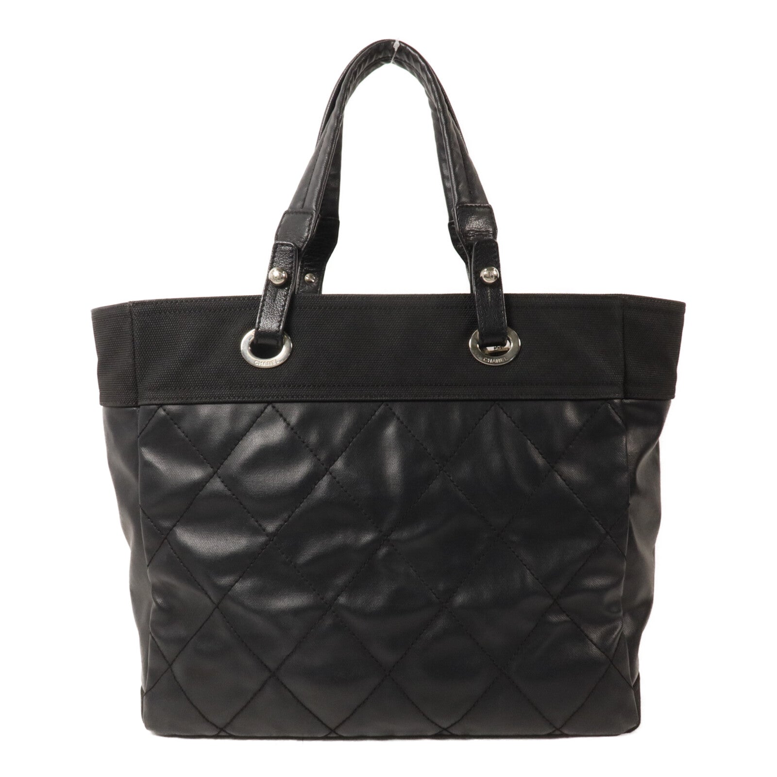 CHANEL 塗層帆布Paris Biarritz Tote手挽袋