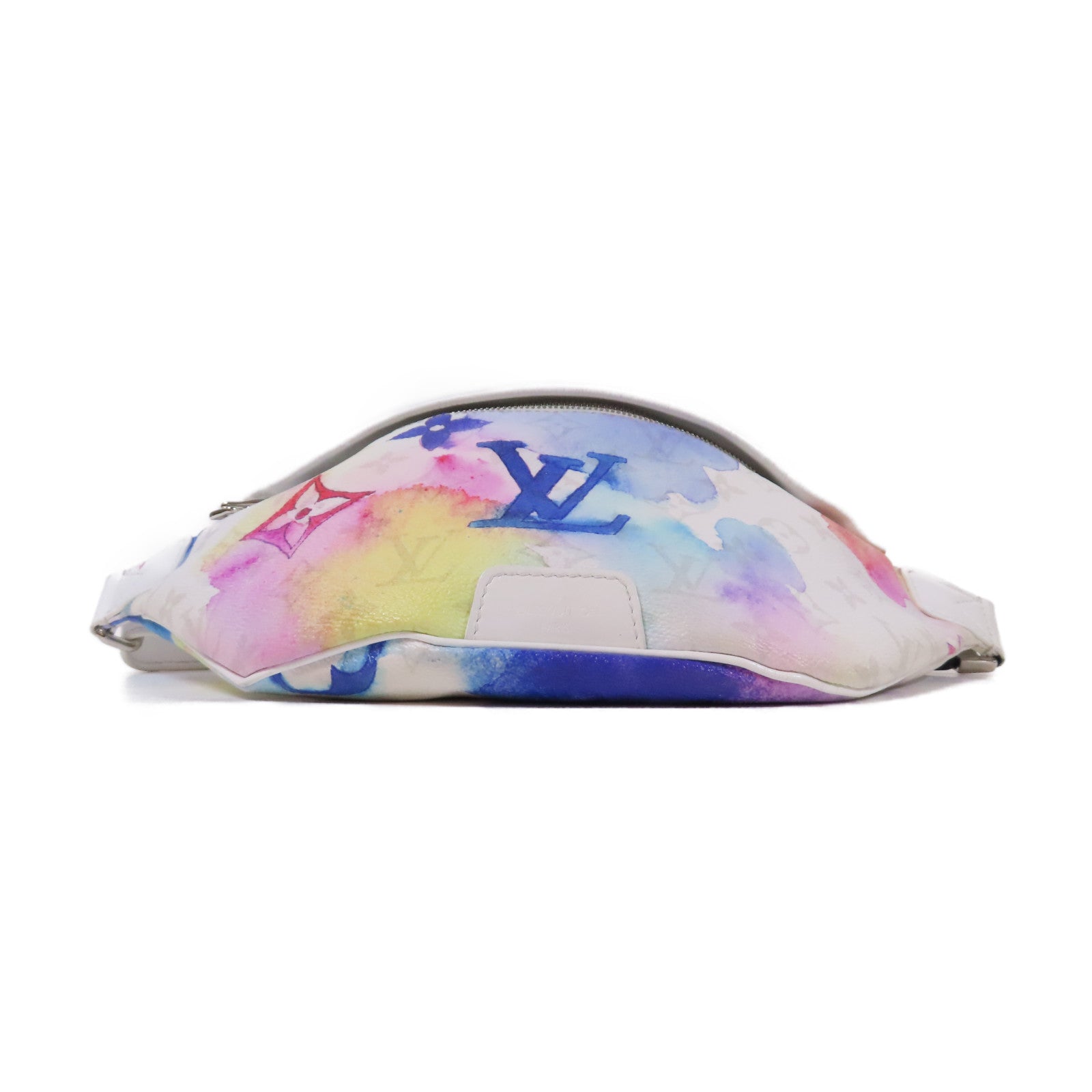 LOUIS VUITTON Monogram Water Color Discovery銀扣腰包白色/彩色