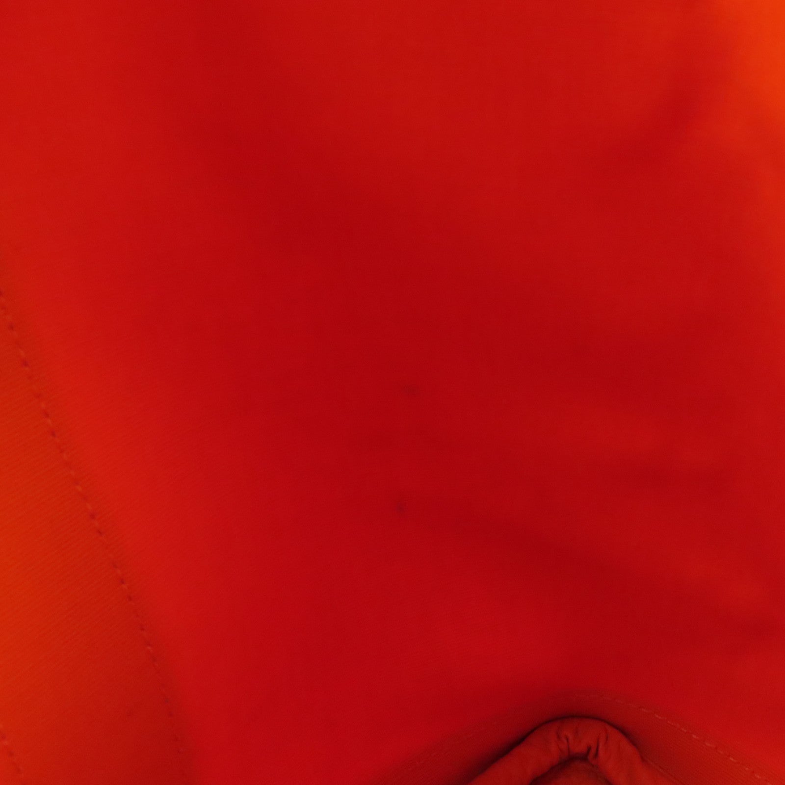 HERMES 帆布Garden Party銀扣手挽袋Orange