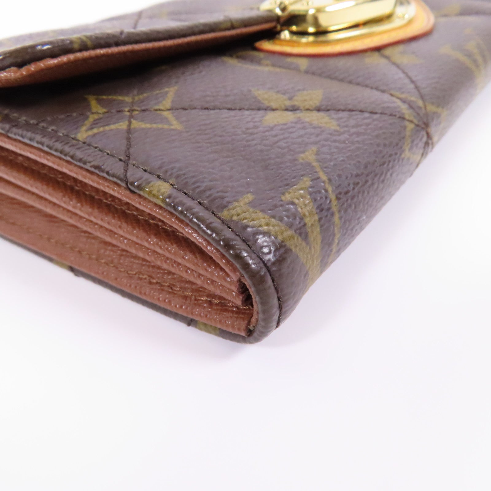 LOUIS VUITTON Monogram Portefeuille Sarah Etoile金扣長錢包啡色