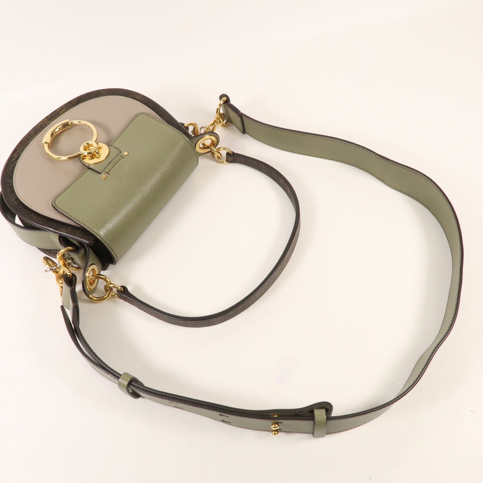 Chloe 牛皮皮革Shoulder Bag金扣手挽肩背兩用袋
