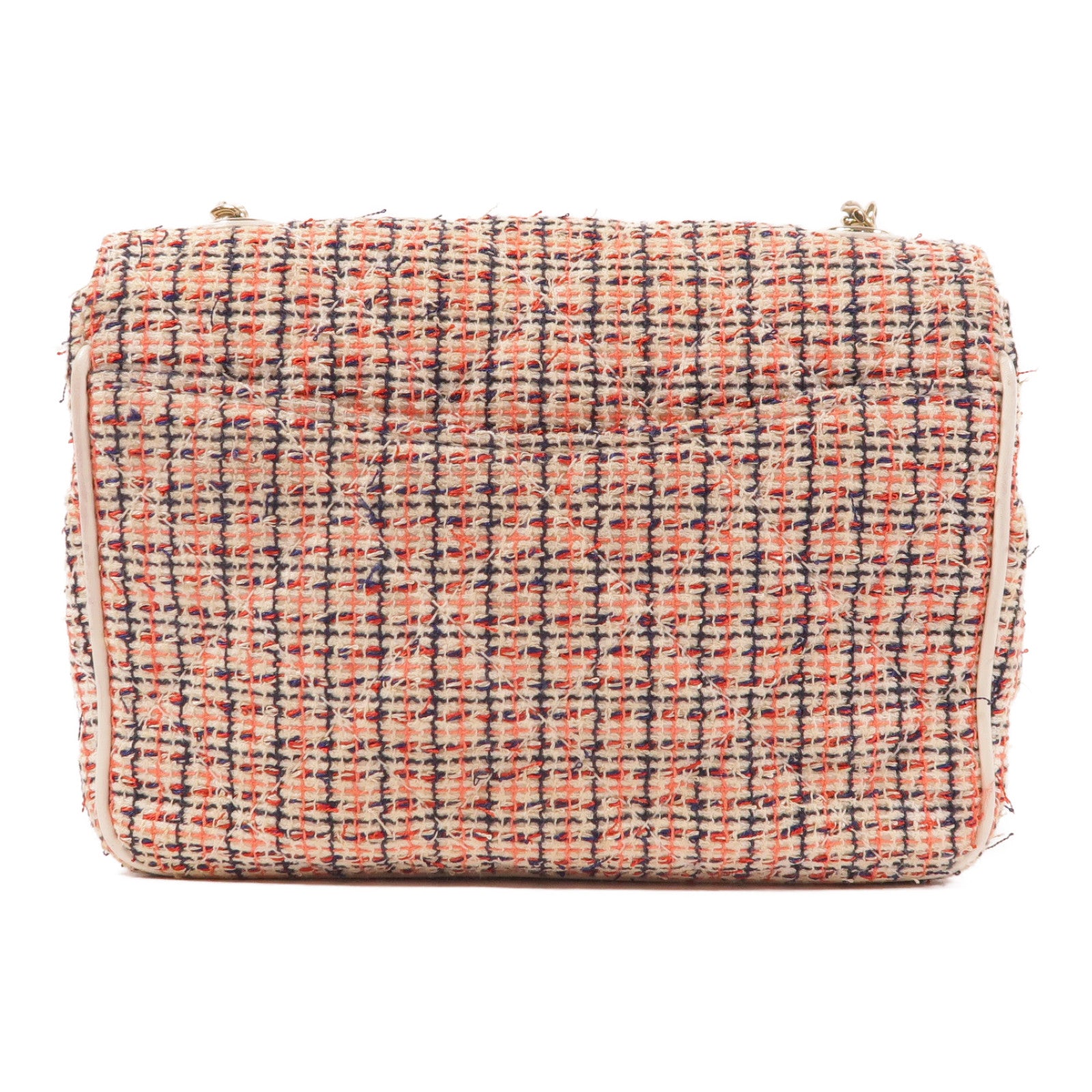 CHANEL 粗花呢Mania Camera Bag金扣鏈帶肩背袋