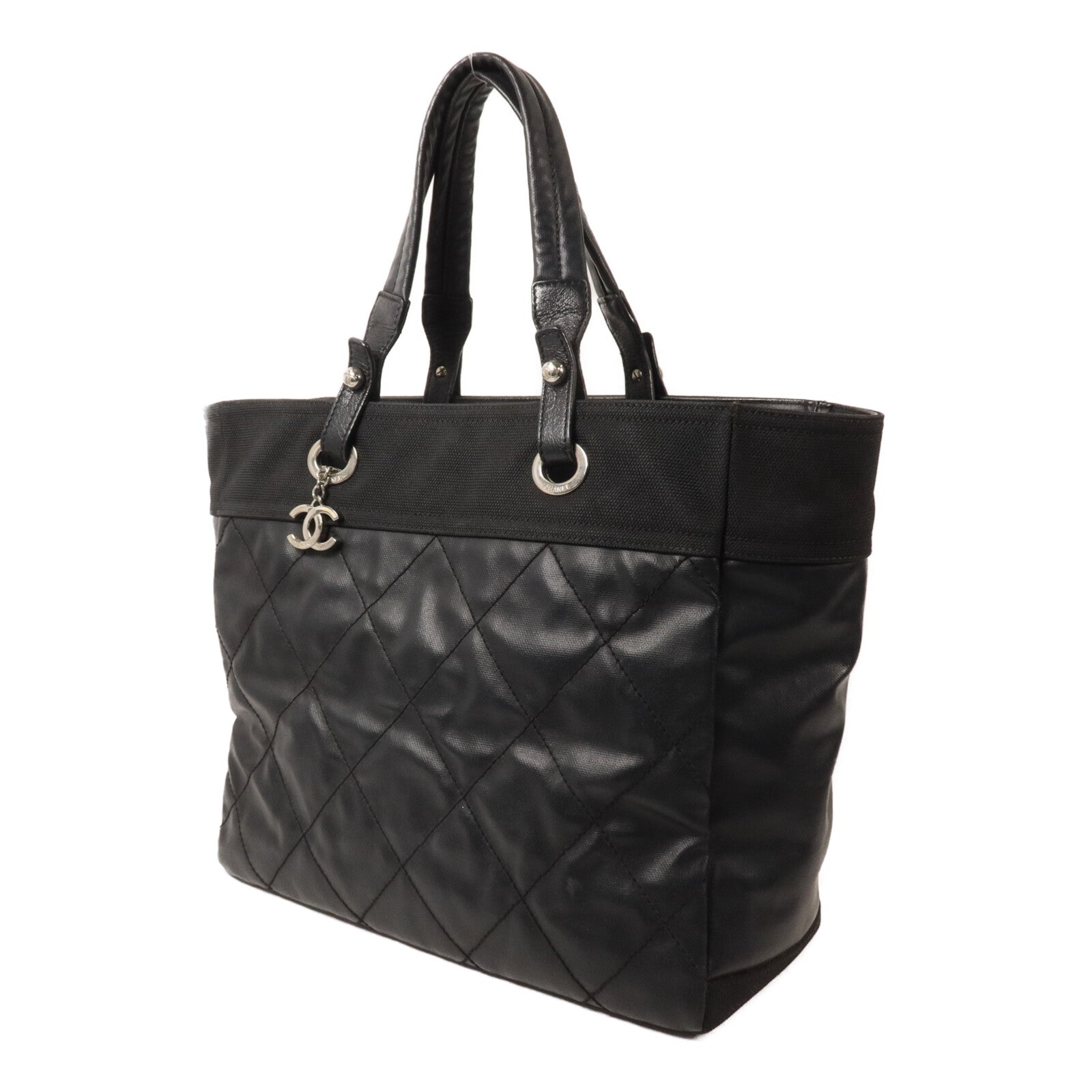 CHANEL 塗層帆布Paris Biarritz Tote手挽袋