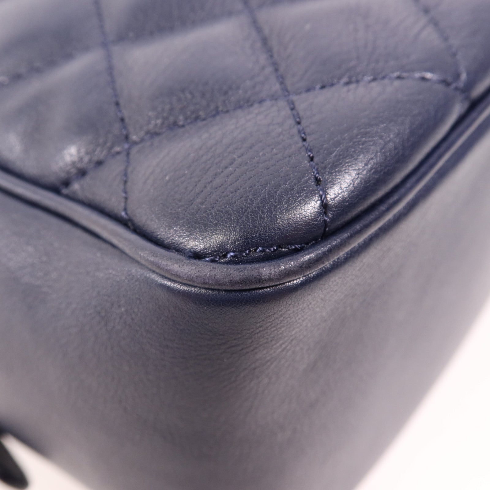 CHANEL 牛皮皮革2 Way Shoulder金扣手挽肩背兩用袋