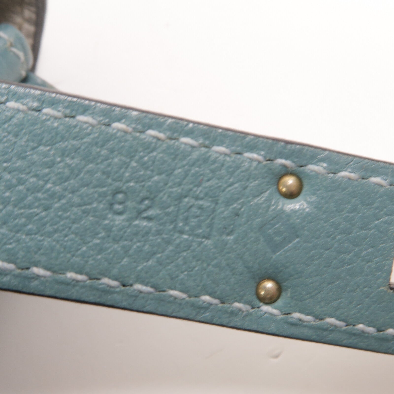 HERMES Eevercolor皮革Mini Berline肩背袋Ciel/Girs Pearl