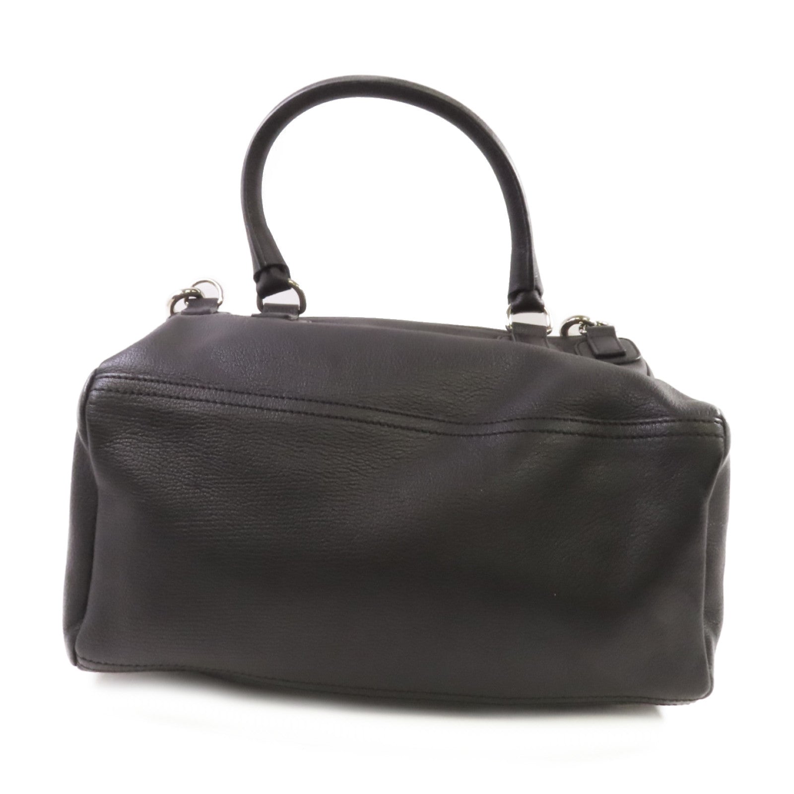 GIVENCHY 【激減優惠】牛皮皮革Pandora 2Way Shoulder Bag銀扣手挽肩背袋兩用袋黑色