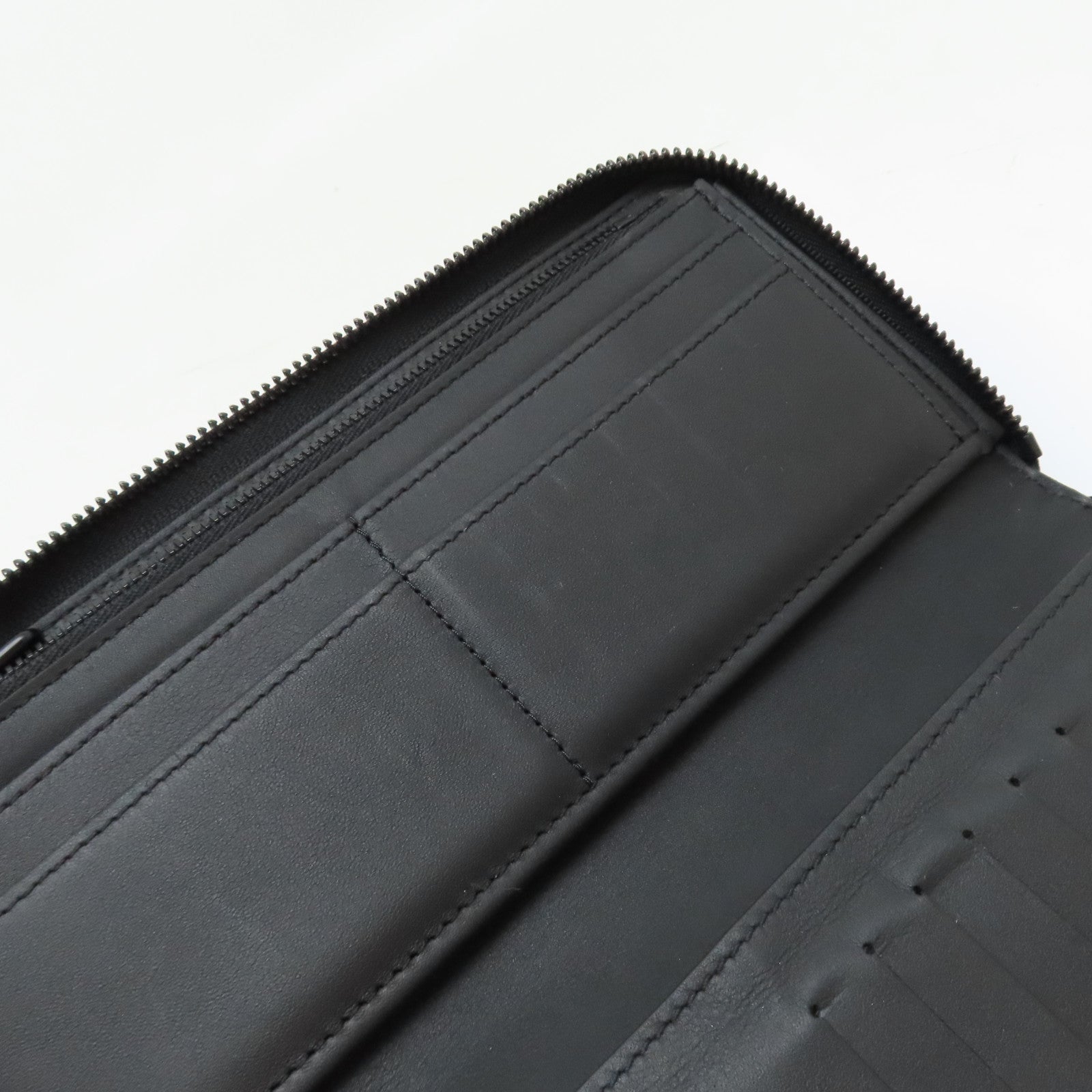 LOUIS VUITTON Monogram Shadow Zippy Vertical長錢包黑色