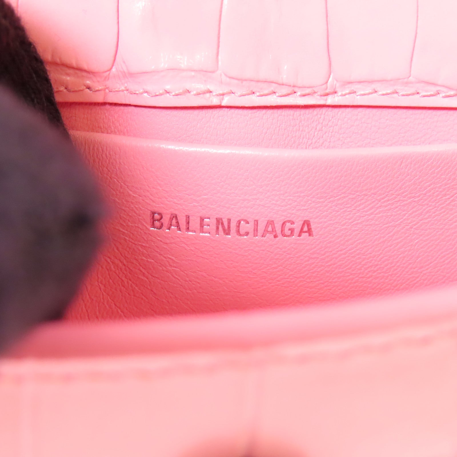 BALENCIAGA 牛皮皮革Shoulder Bag銀扣肩背袋