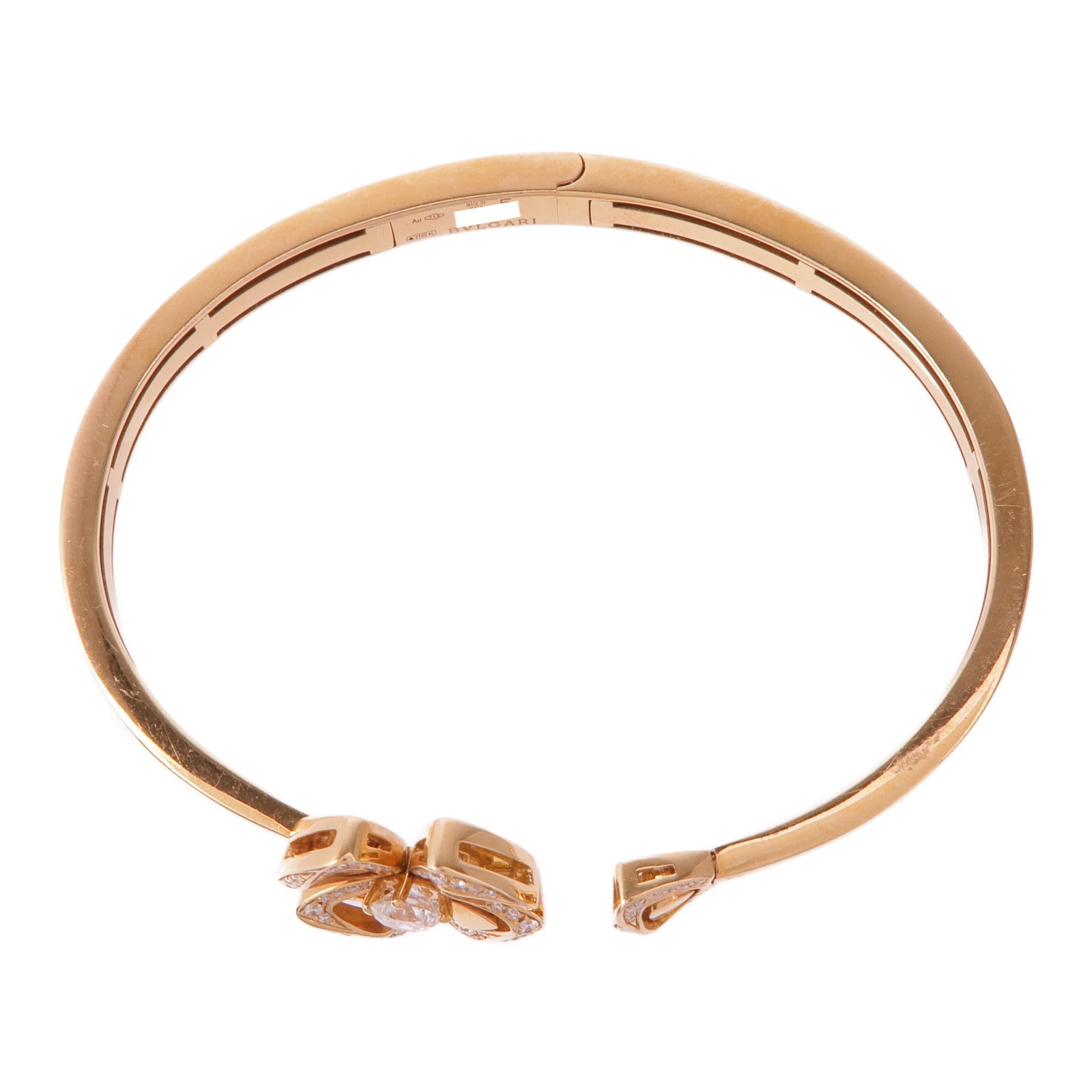 BVLGARI 18K玫瑰金Fiorever Bracelet鑽石手鐲