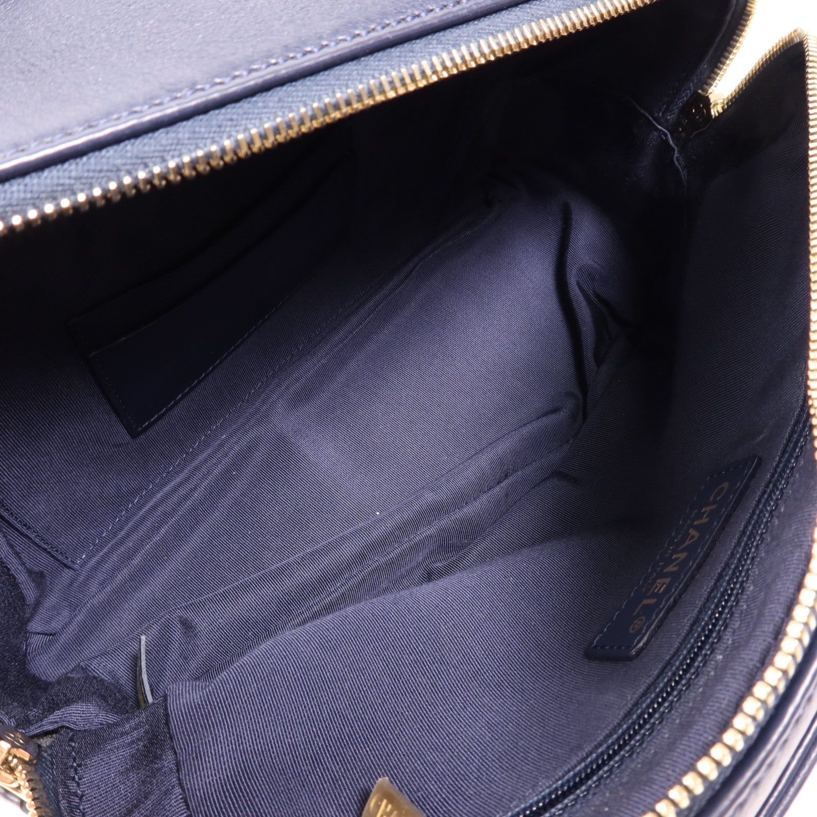 CHANEL 牛皮皮革2 Way Shoulder金扣手挽肩背兩用袋