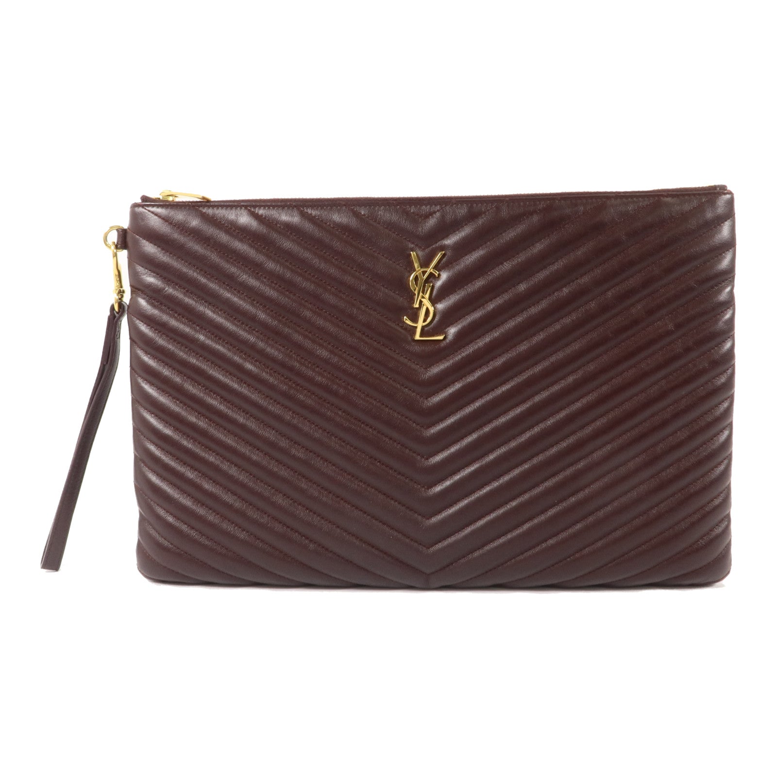 SAINT LAURENT 羊皮皮革Pouch手拿包